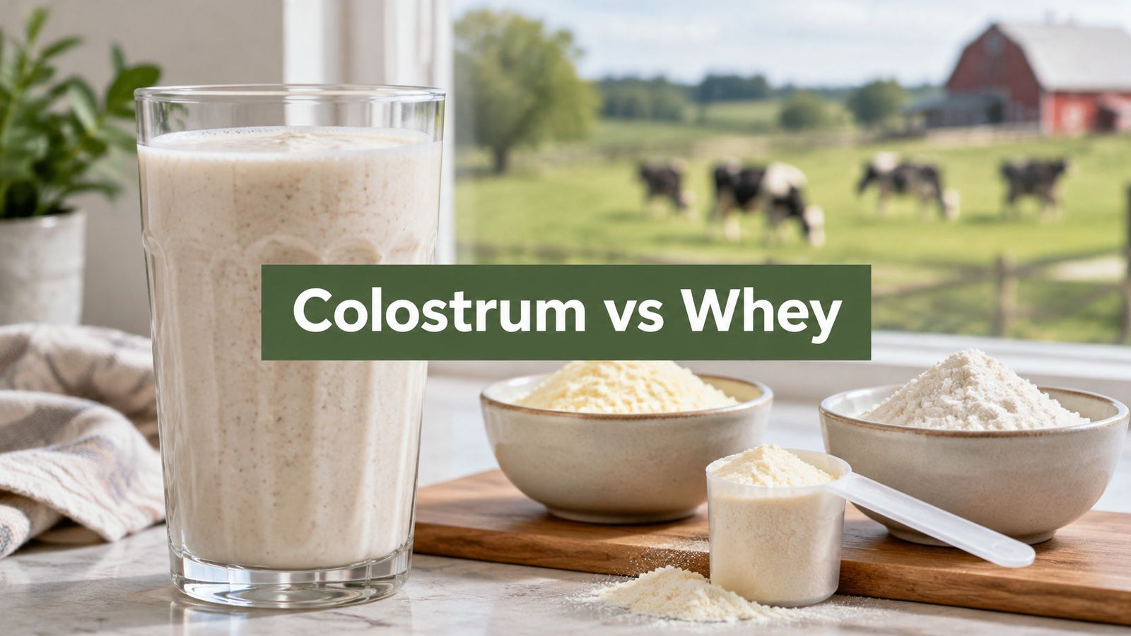 First Milking Colostrum vs Whey Protein for Smoothies