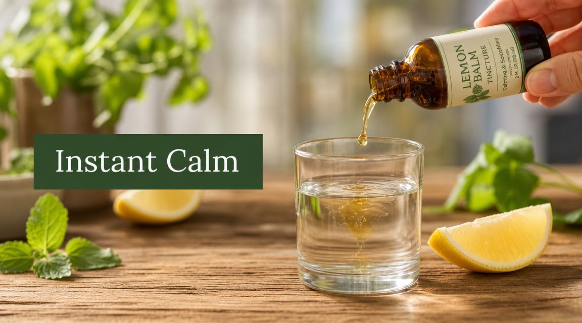 Lemon Balm Drops: Instant Calm for Stress Relief