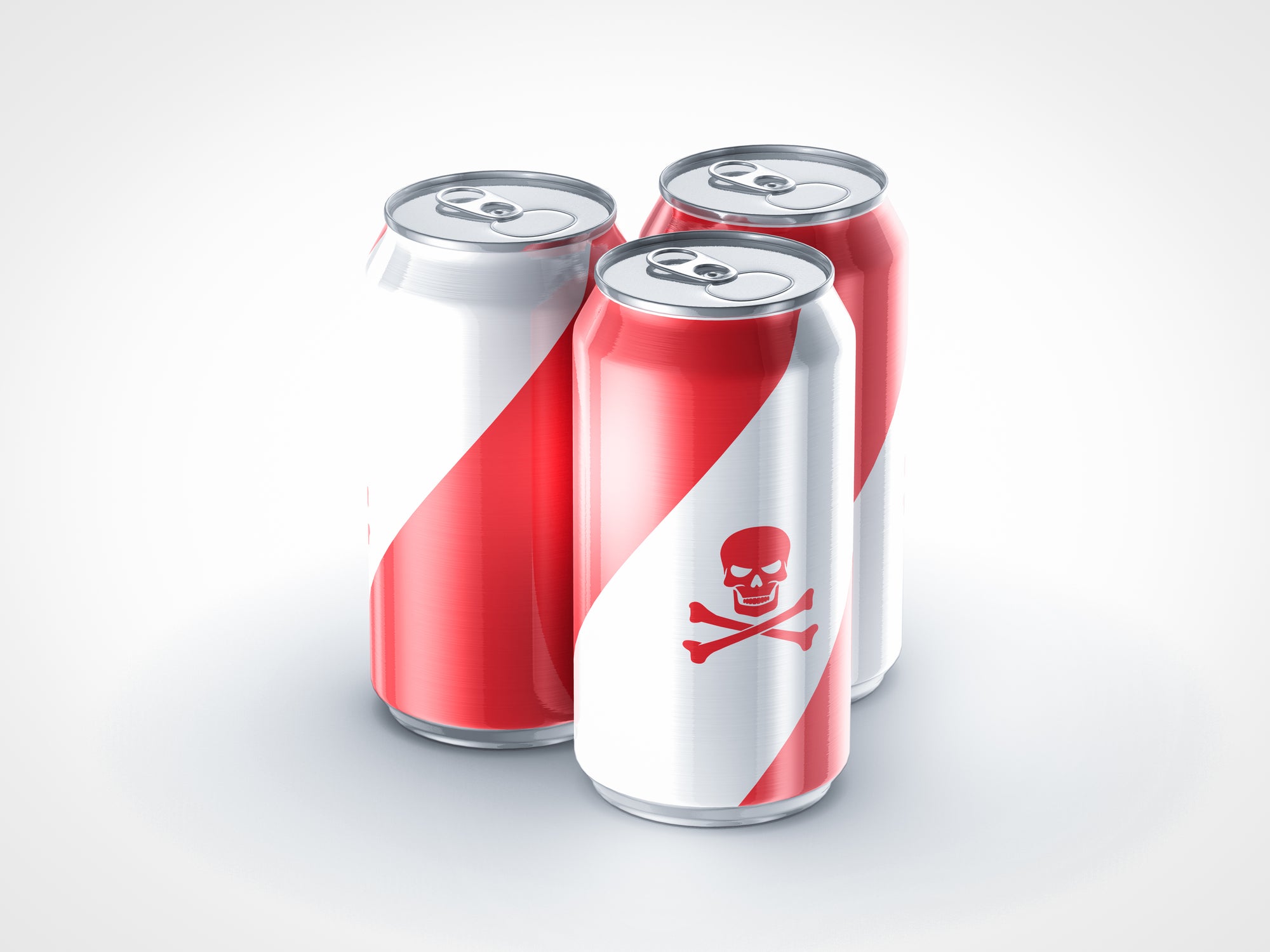 Cans Of Soda With Skulls On Them