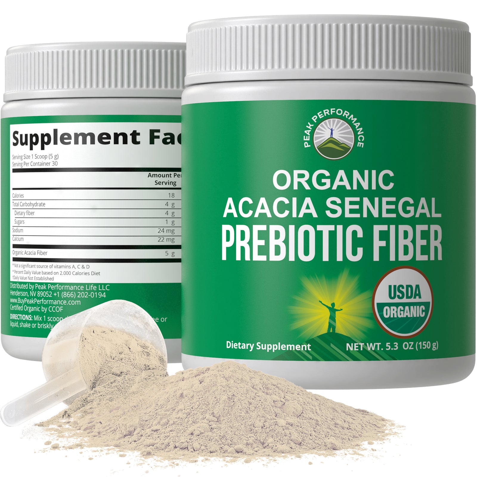 Organic Acacia Prebiotic Fiber Powder