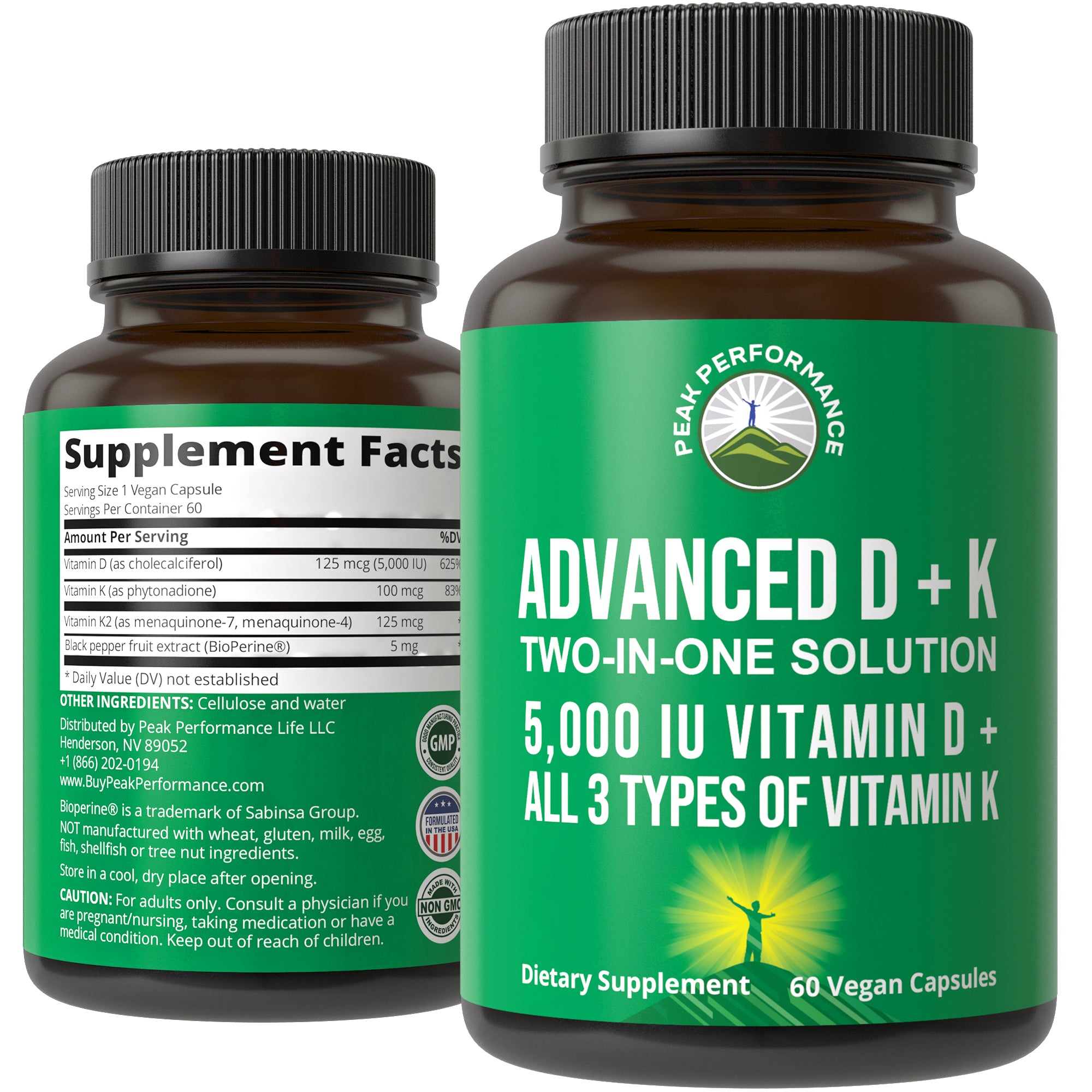 Advanced Vitamin D 5,000 IU + All 3 Types of Vitamin K