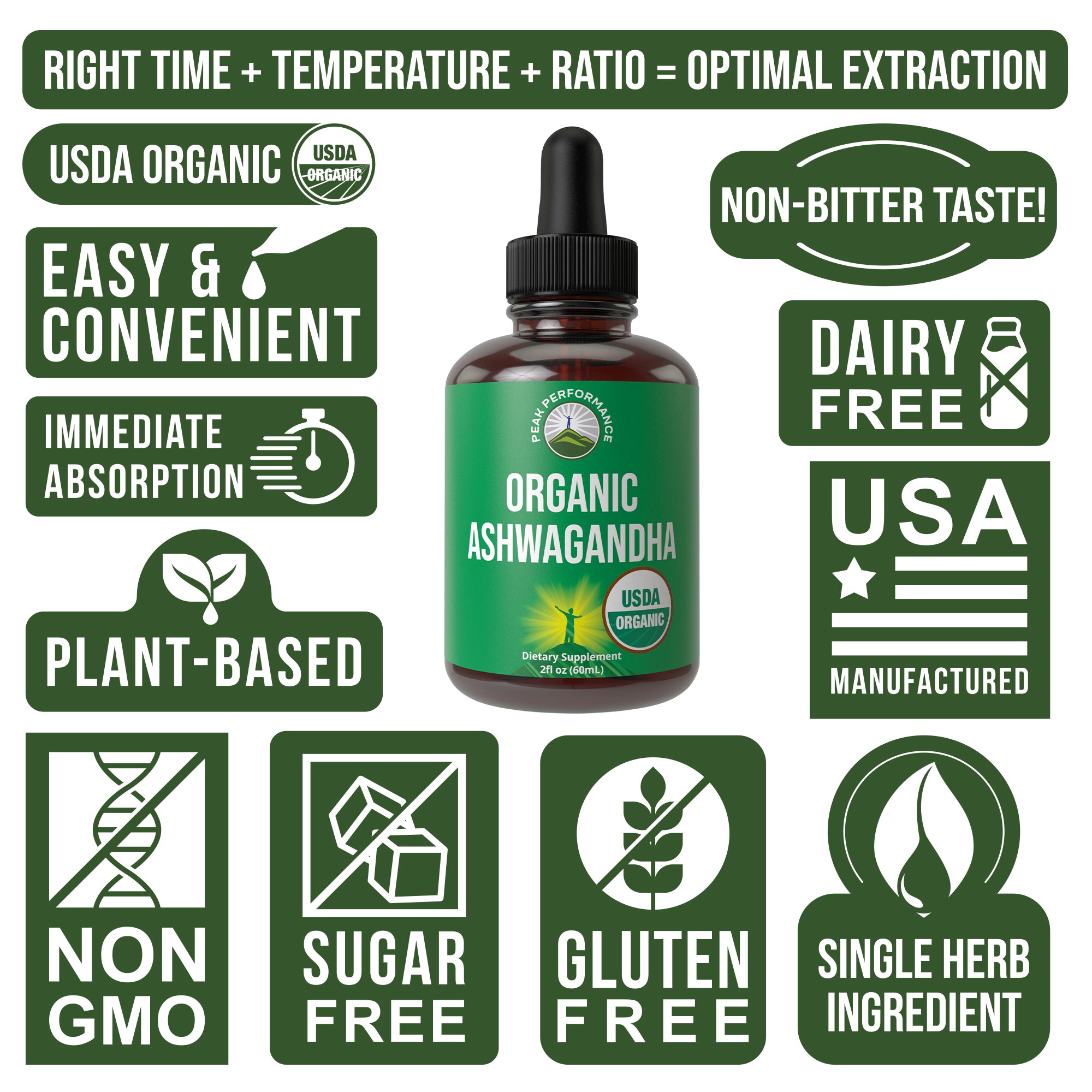 USDA Organic Ashwagandha Root Drops
