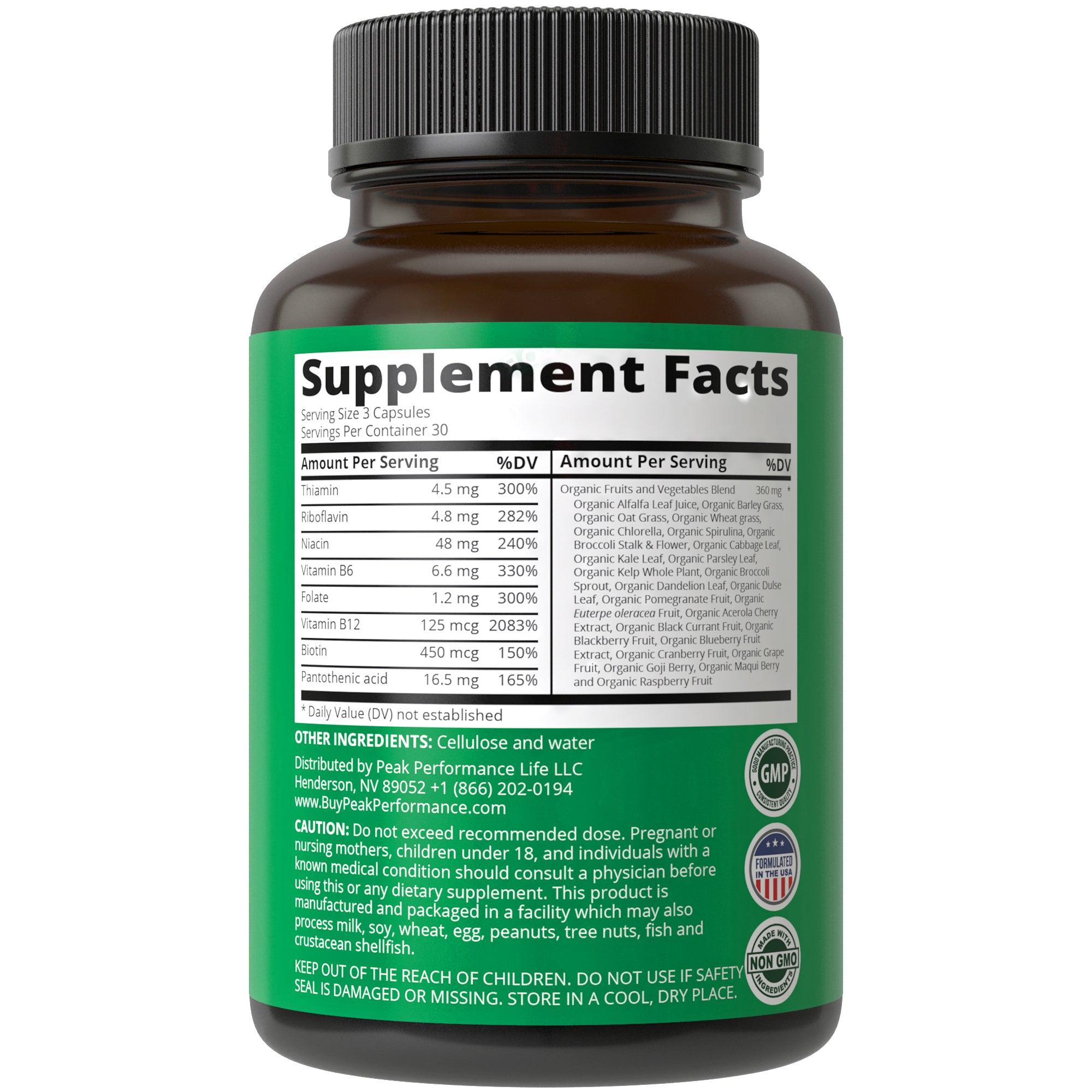 Raw Whole Food Vegan B-Complex