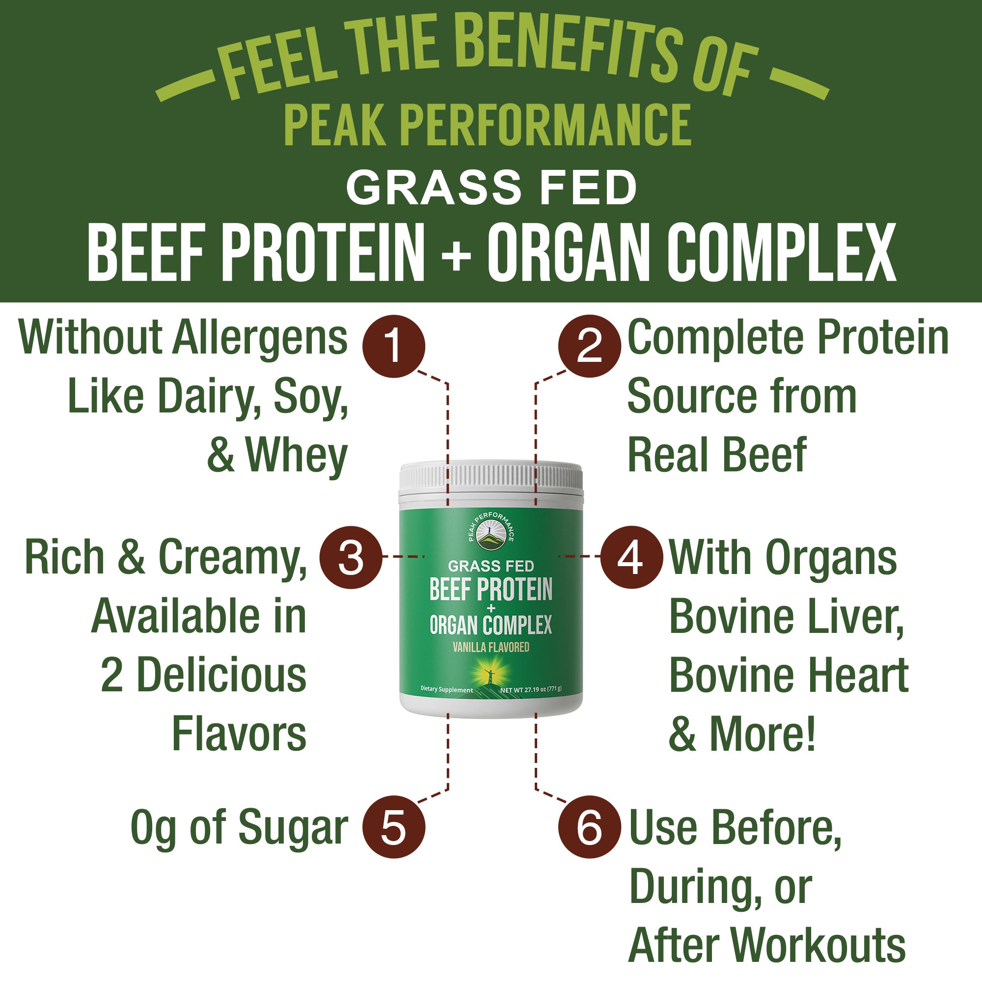 Beef Protein Powder + Organ Complex