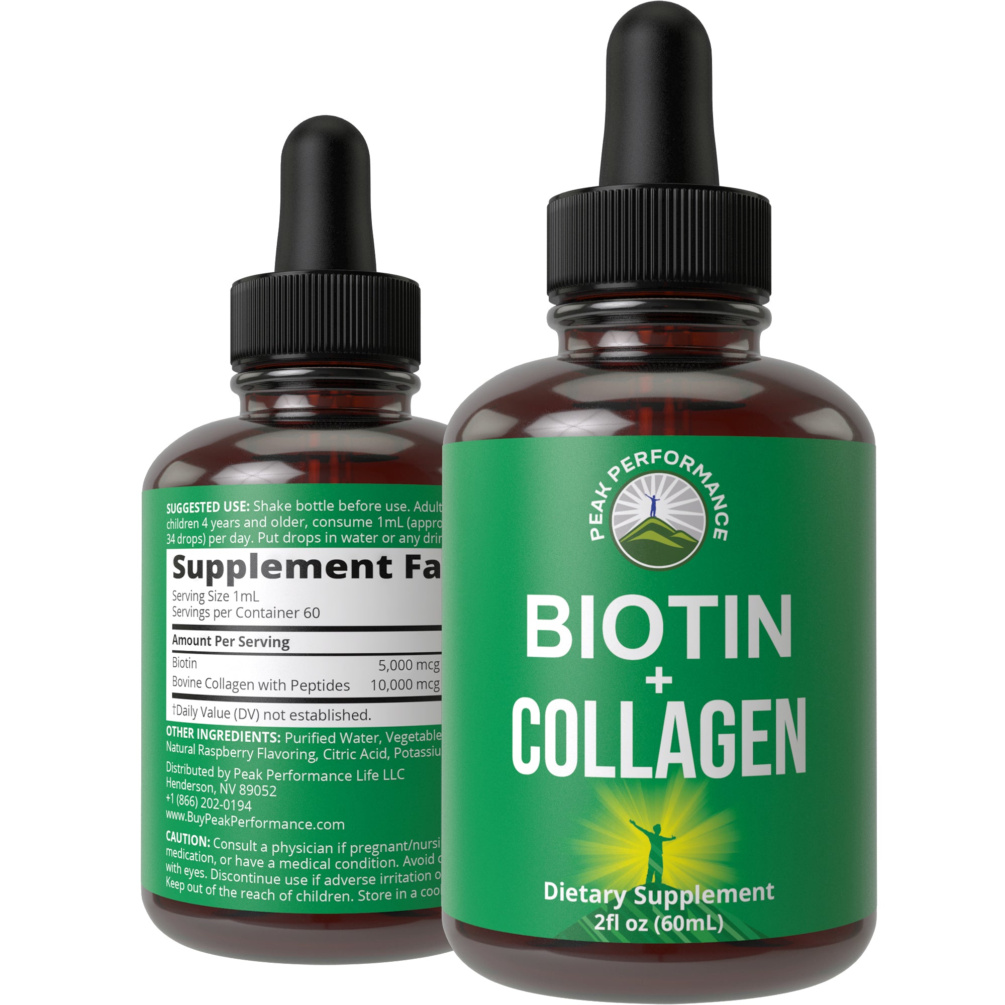 Liquid Biotin + Collagen Drops