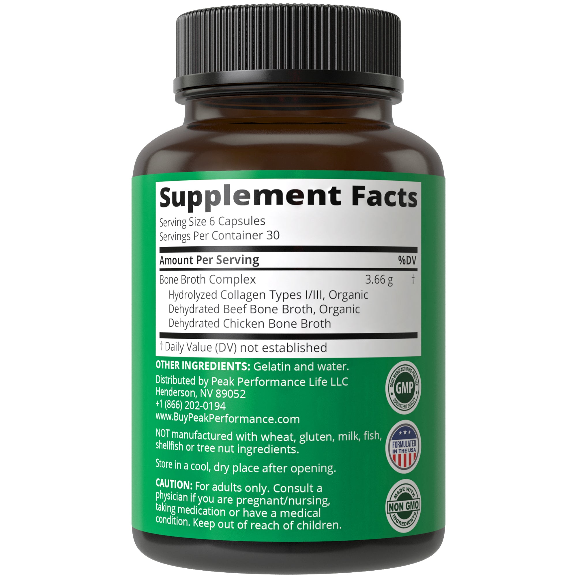 Grass Fed Bone Broth + Collagen Capsules