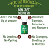 CON-CRET Creatine HCL Hydrochloride Capsules - 38X More Soluble vs Other Creatine - USA Made, No Loading Required, No Water Retention - Unflavored Pills for Men, Women - Vegan Friendly Supplement
