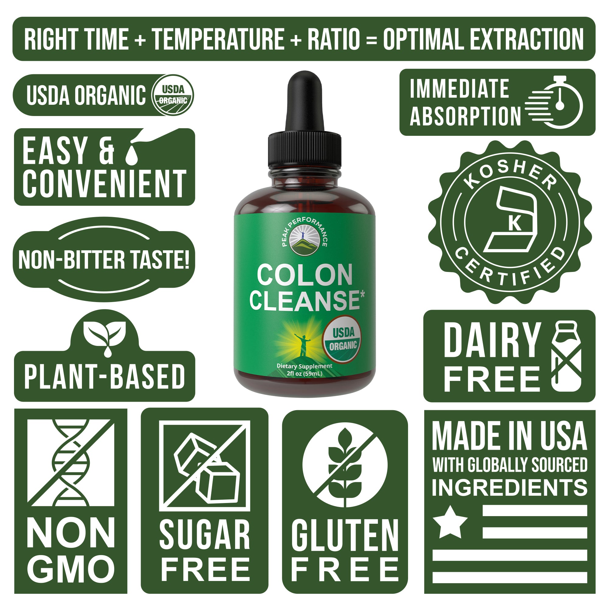 USDA Organic Colon Cleanse Drops