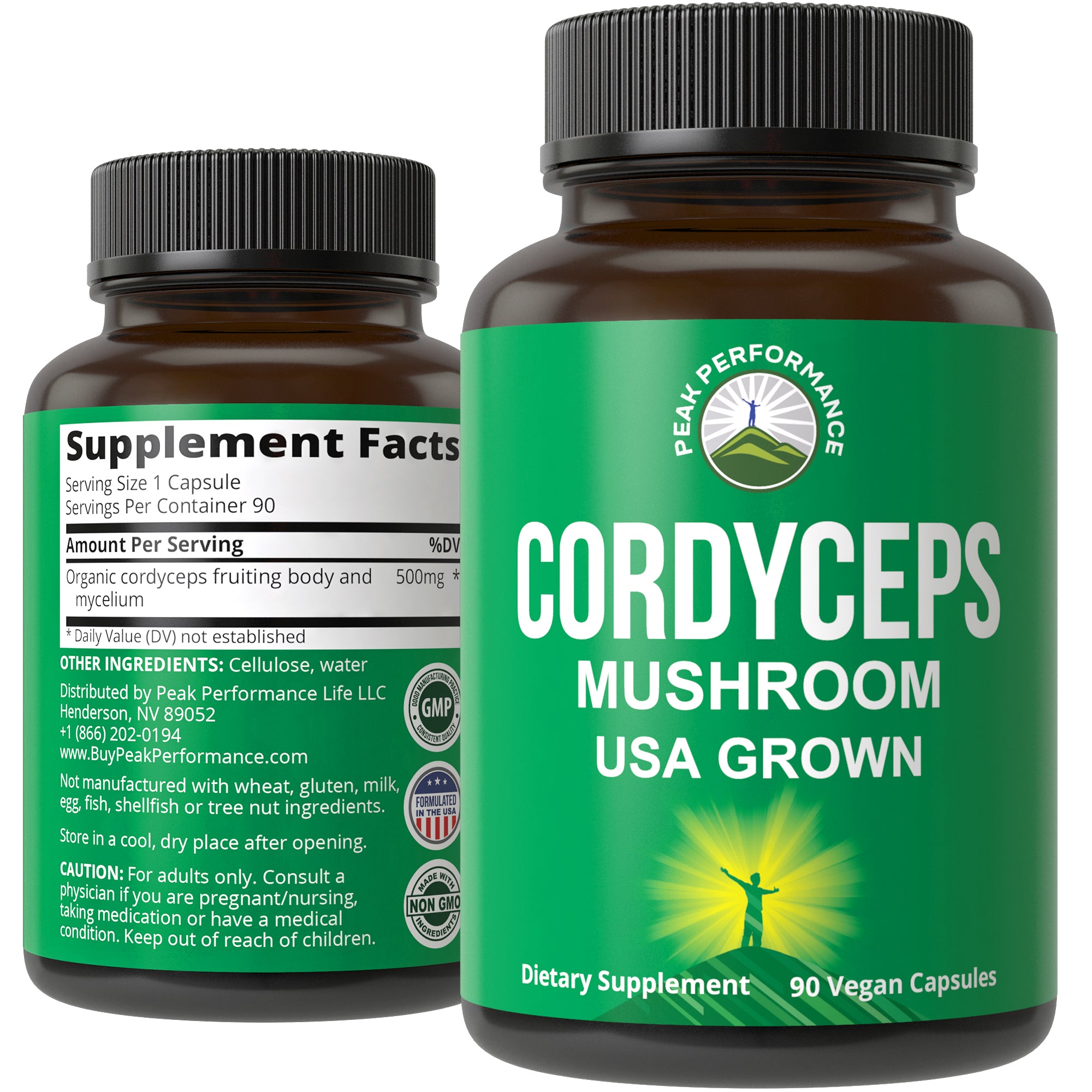 Cordyceps Mushroom Capsules (USA Grown)