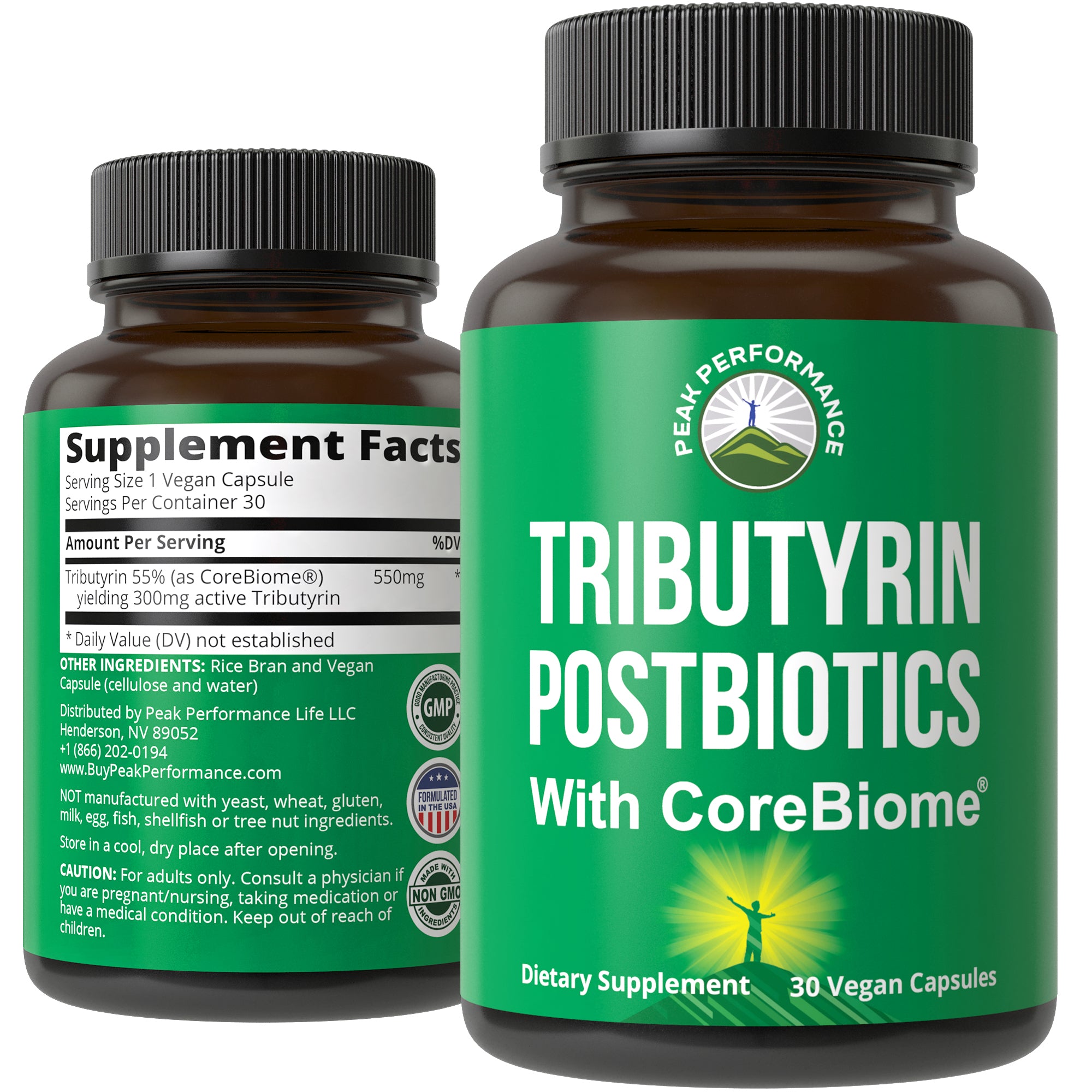 Corebiome Tributyrin Postbiotic Capsules