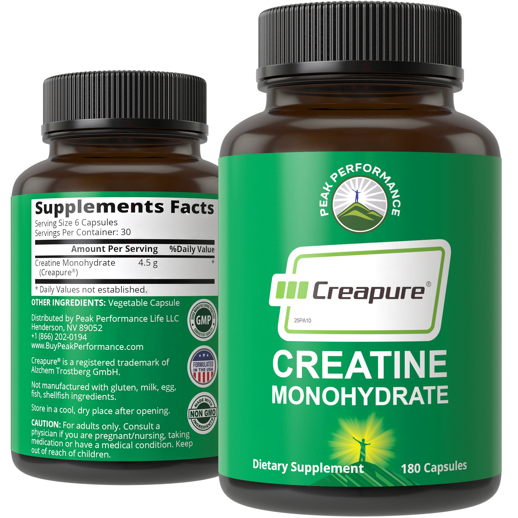 Creapure Creatine Monohydrate Powder. Ultra High Purity German Made Creatine with Nothing Else Added at All. Pure and Unflavored for Men & Women. Zero Bloating, No Sugar, Vegan Friendly Supplement