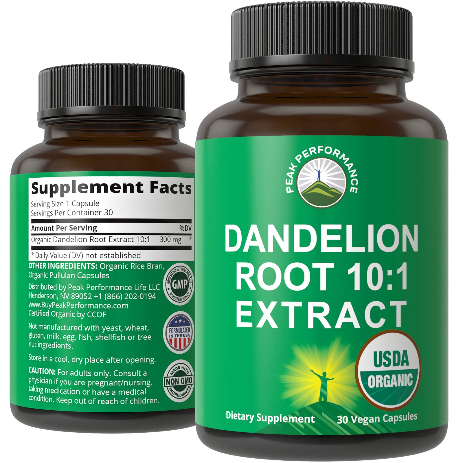 USDA Organic Dandelion Root Capsules