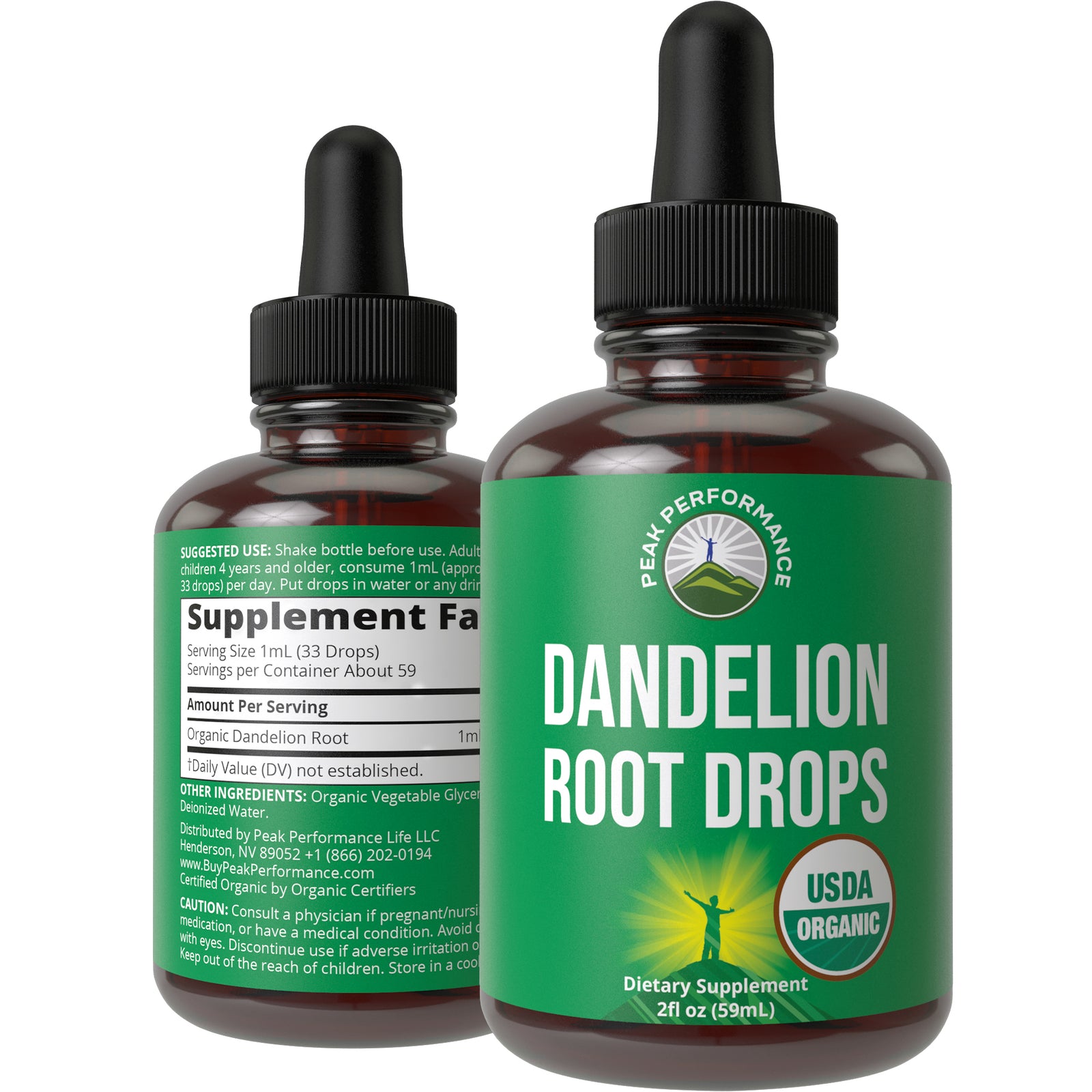 USDA Organic Dandelion Root Drops