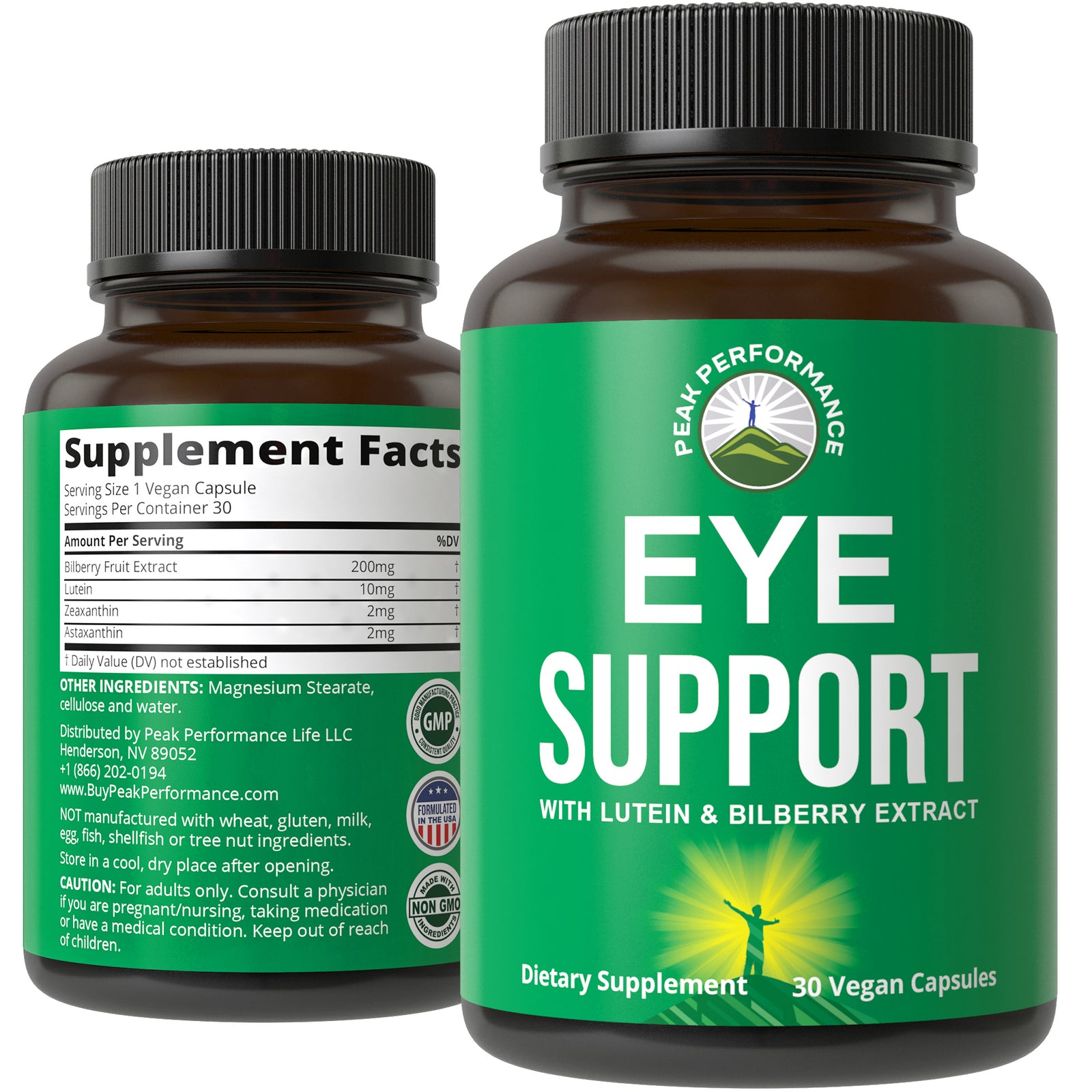 Eye Support Vitamins with Lutein and Bilberry Extract