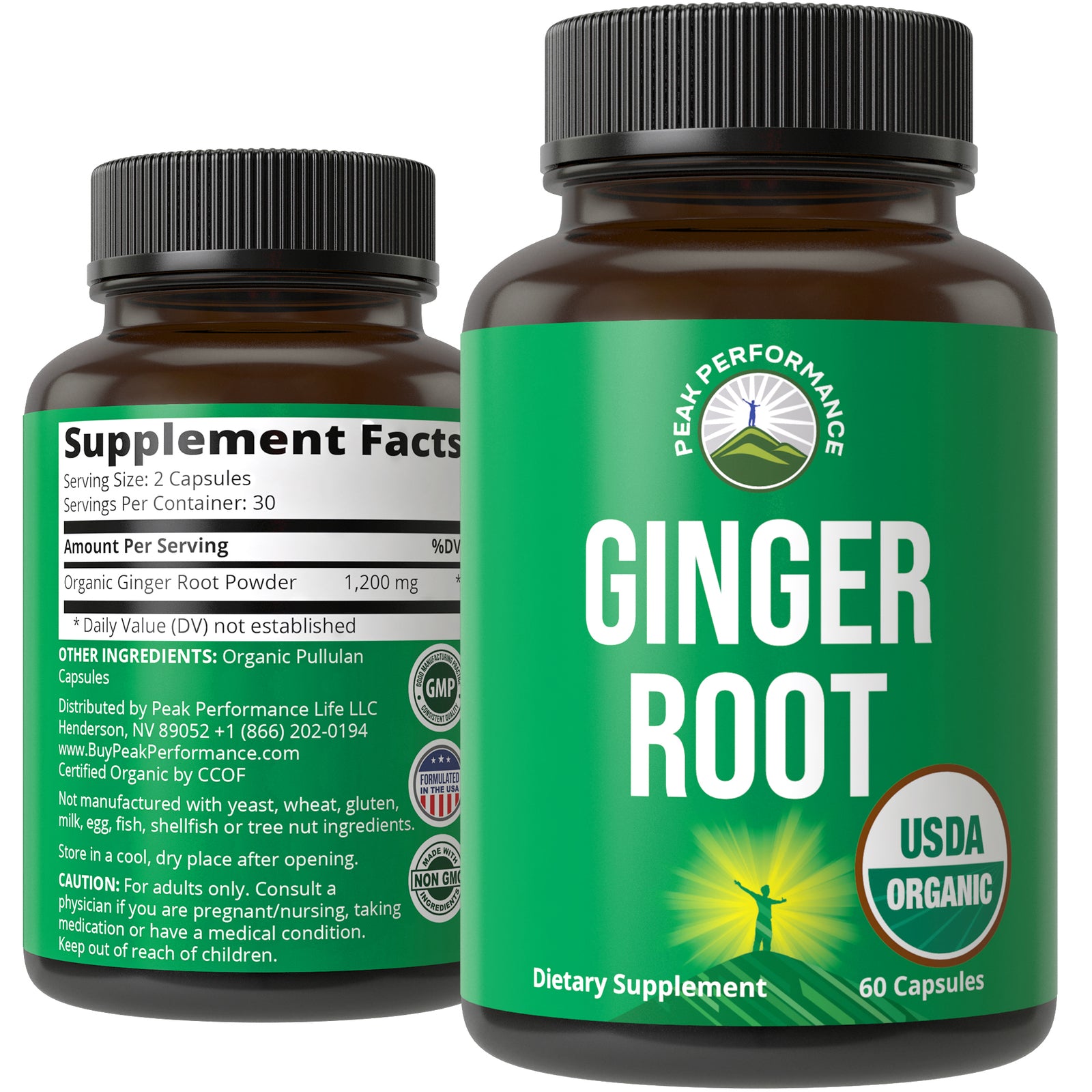 USDA Organic Ginger Root Capsules