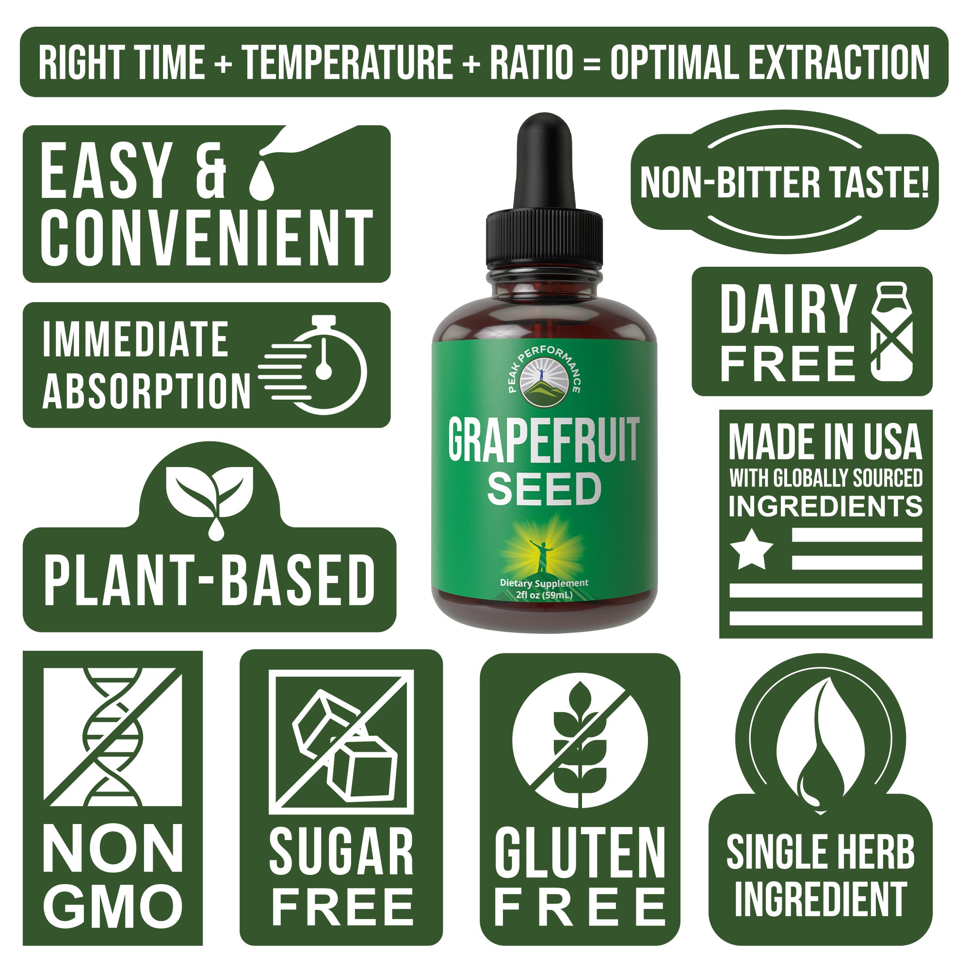grapefruit seed extract for plants Peak Performance USDA Organic Grapefruit Seed Extract Liquid Drops Supplement. Vegan GSE Grapefruit Seed Extract For Women and Men. Zero Sugar, Non