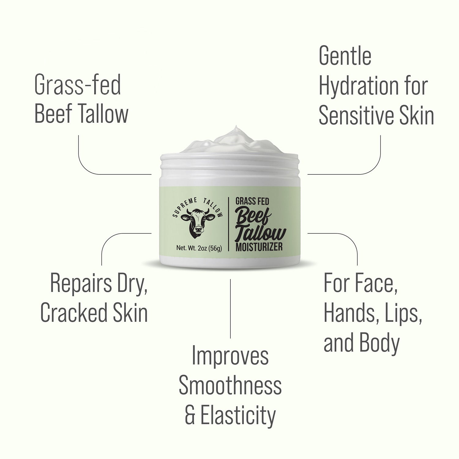 Grass Fed Beef Tallow Moisturizer