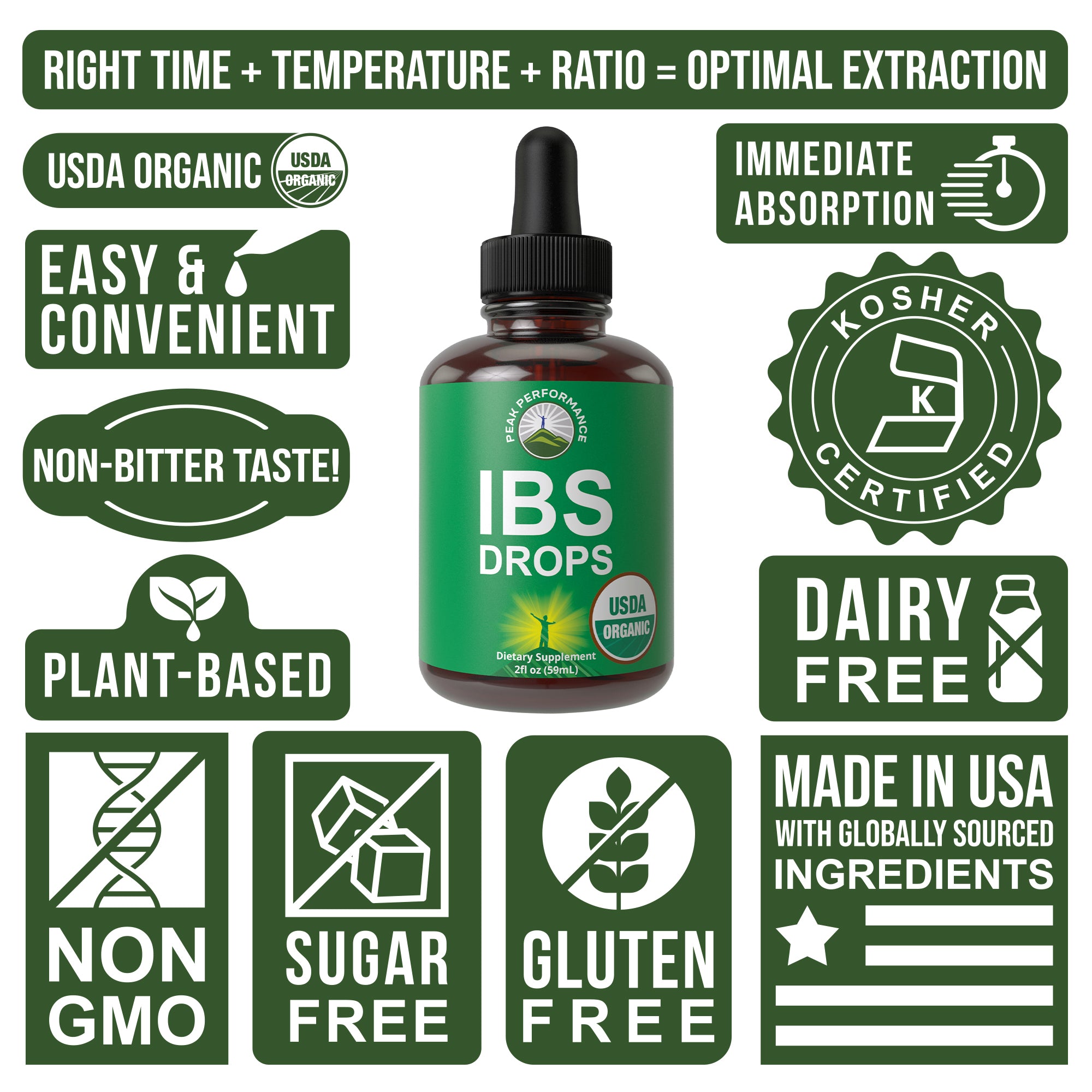 ORGANIC IBS RELIEF DROPS (IRRITABLE BOWEL SUPPORT)
