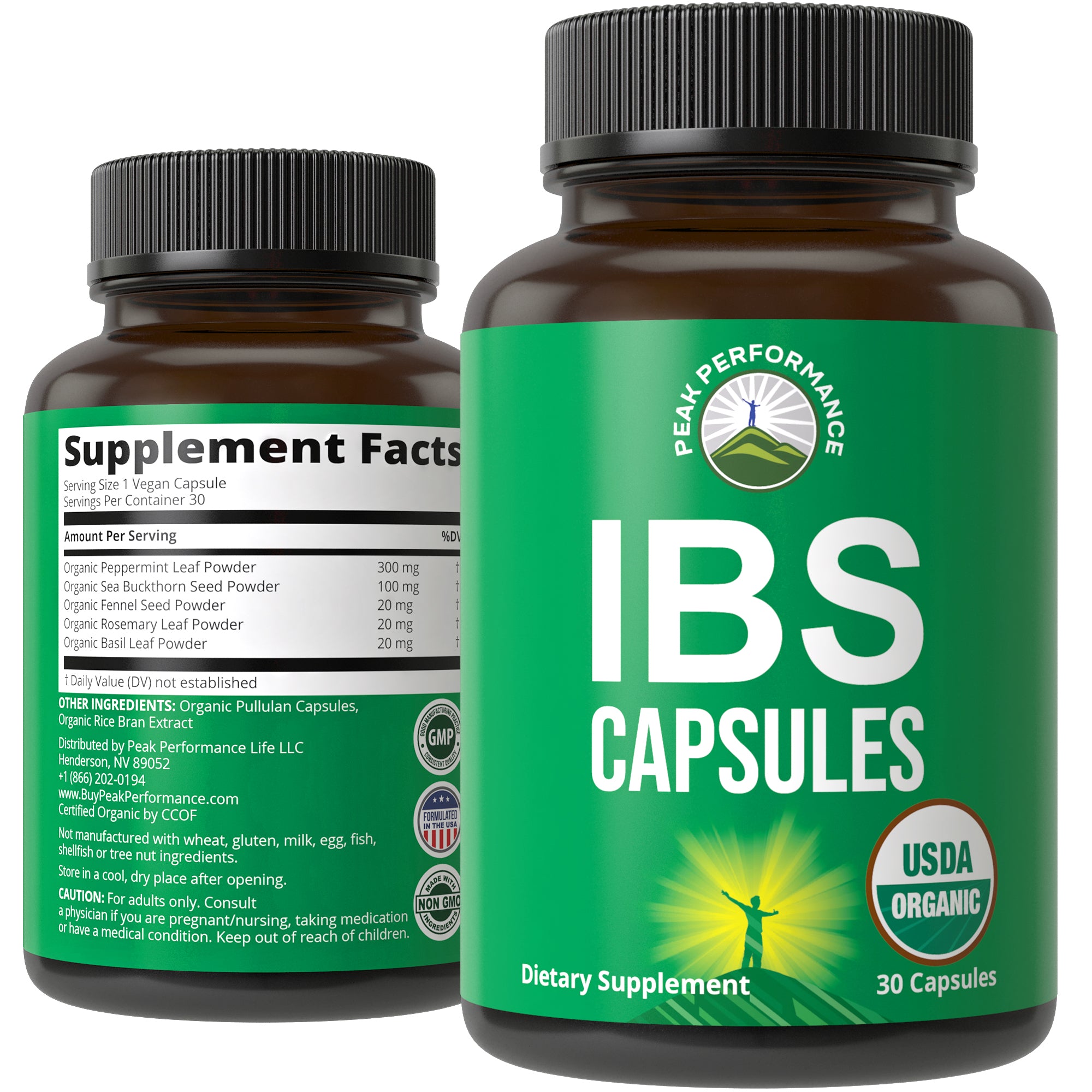 Organic IBS Relief Capsules (Irritable Bowel Support)