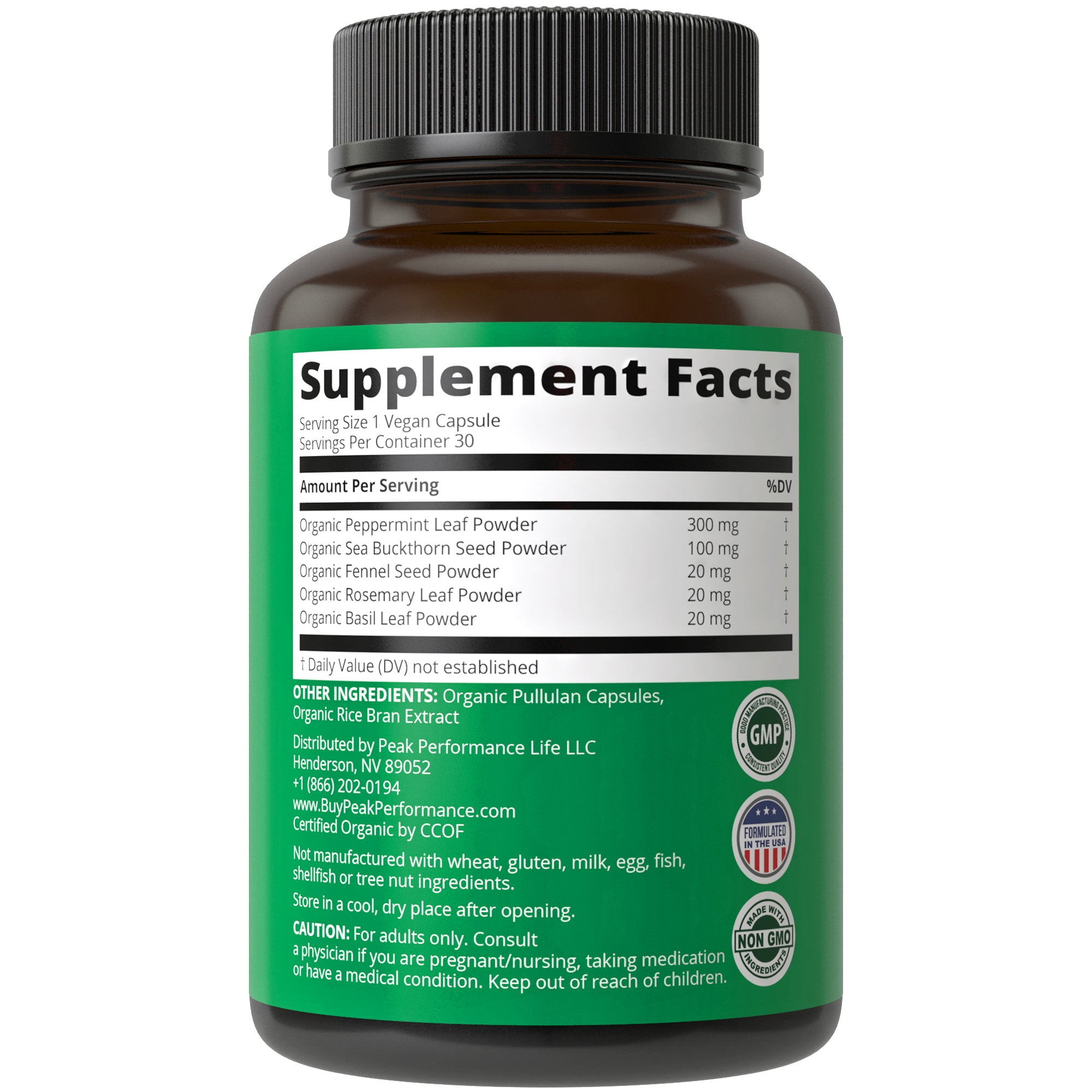 Organic IBS Relief Capsules (Irritable Bowel Support)