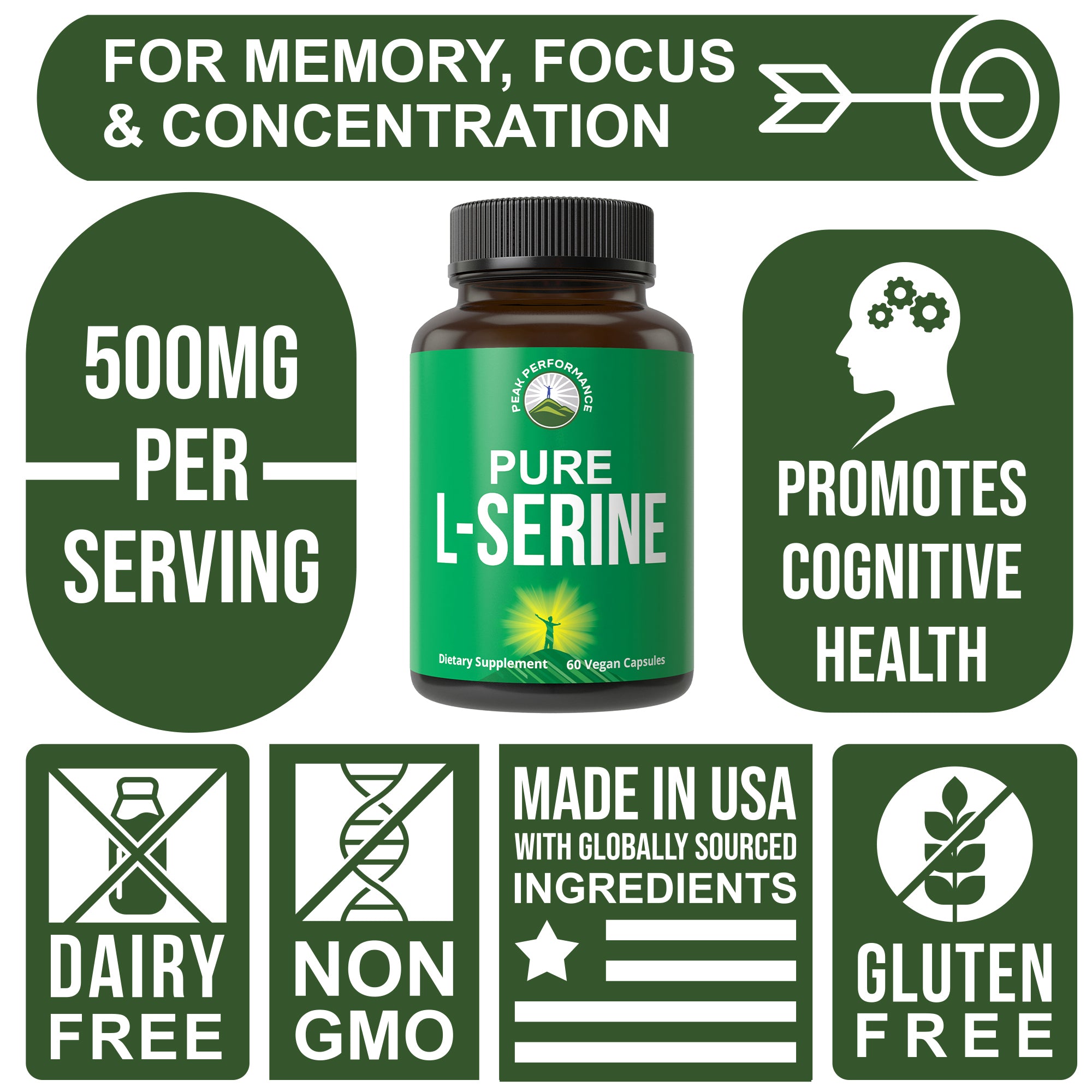 L-Serine Capsules Brain Booster