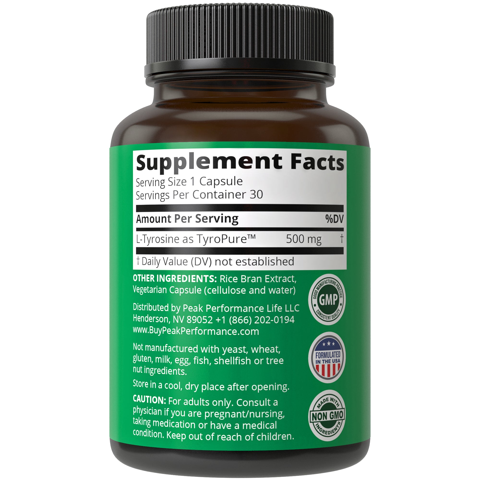 TyroPure L-Tyrosine Capsules