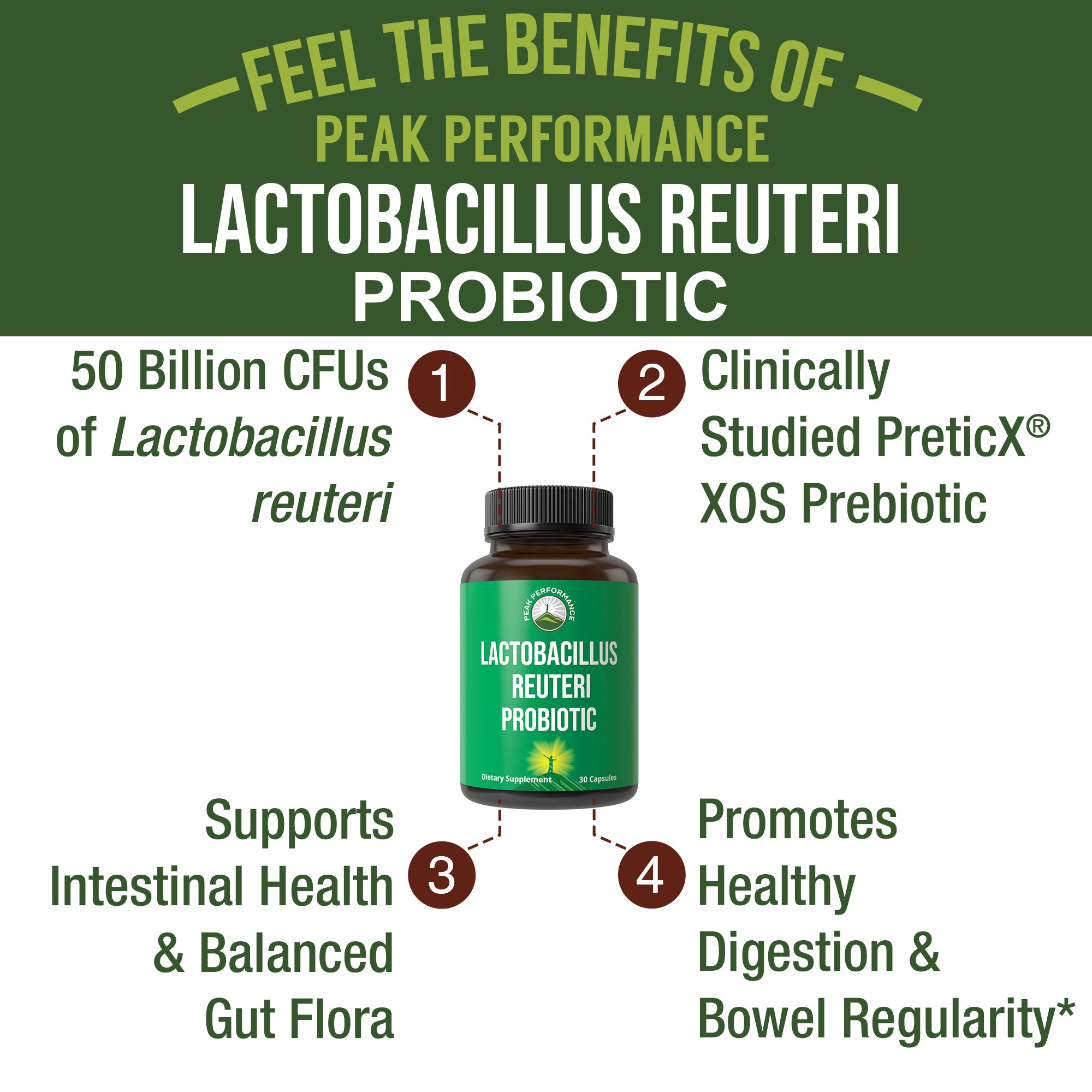 Lactobacillus Reuteri Probiotic Capsules