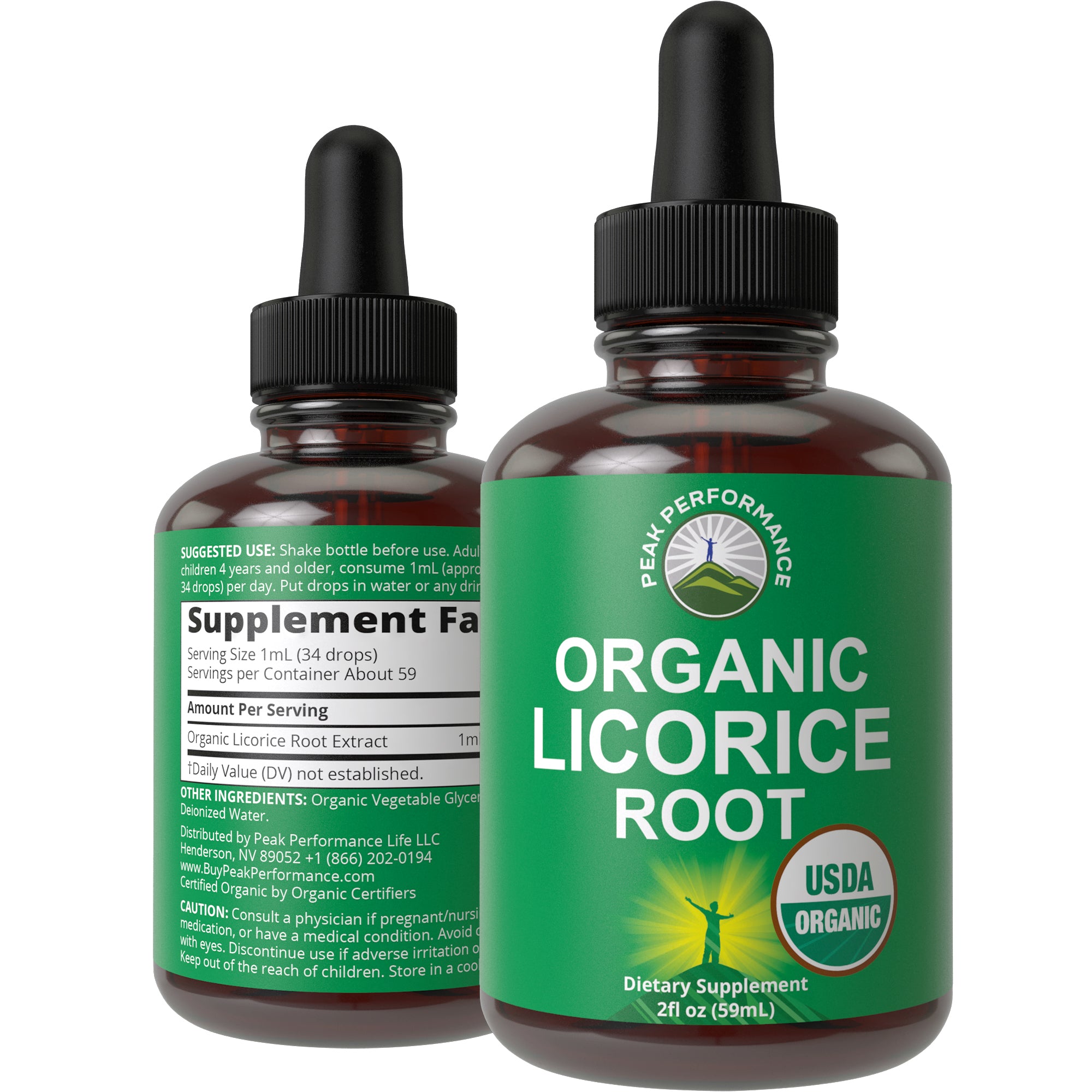 USDA Organic Liquid Licorice Root Drops