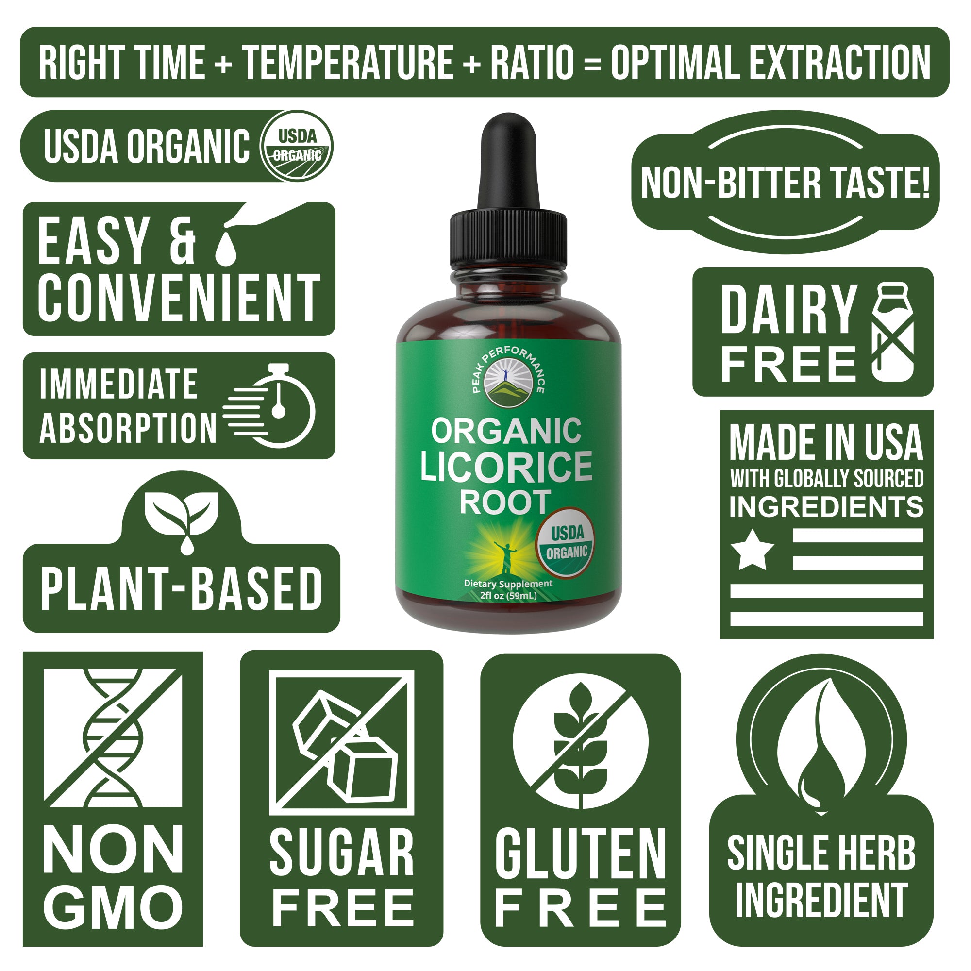 USDA Organic Liquid Licorice Root Drops