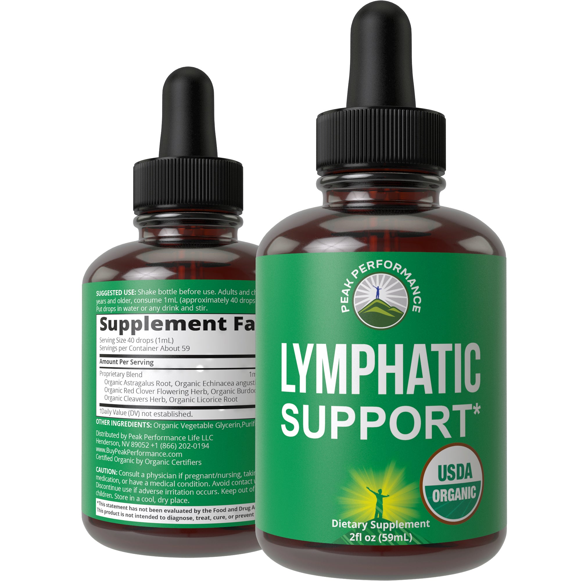 USDA Organic Lymphatic Drainage Drops