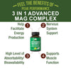 3 in 1 Advanced Magtein Magnesium Complex Capsules with Clinically Tested Magnesium L-Threonate, Glycinate & Taurinate. High Absorption & Bioavailability. Support Brain, Focus & Memory. 90 Vegan Pills