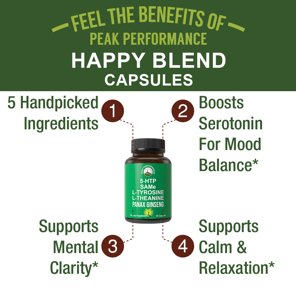 Mood Support Capsules With 5 Top Ingredients