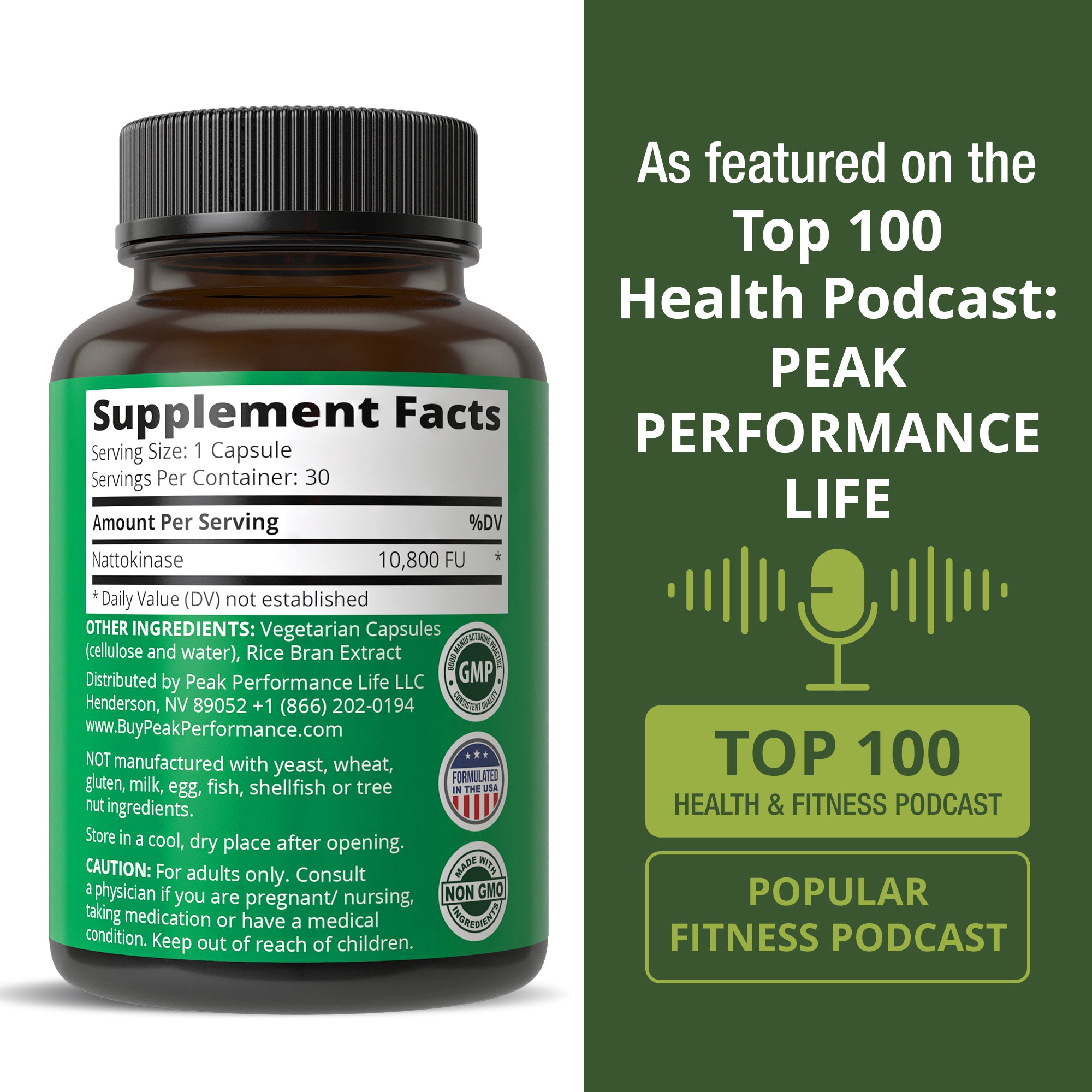 Nattokinase 10800 fu Exact Ingredient and Facility Used in Clinical Study
