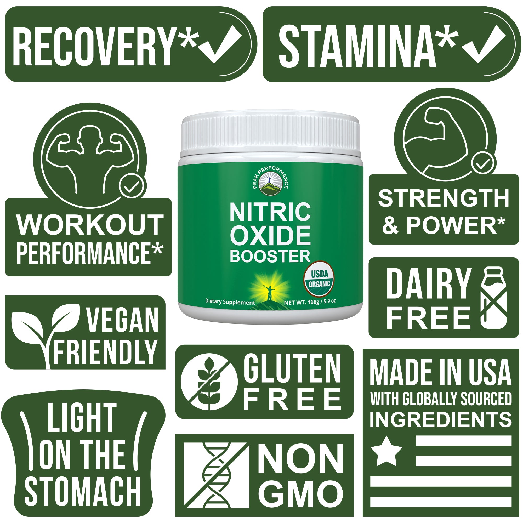 USDA Organic Nitric Oxide Booster Powder