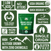 USDA Organic Instant Coffee. Low Acid, Gentle on Stomach, Smooth Taste | Gentle on Stomach without Jitters. Quick Dissolve Micro Ground, Fair Trade, Single Origin, Low Acid Instant Organic Coffee