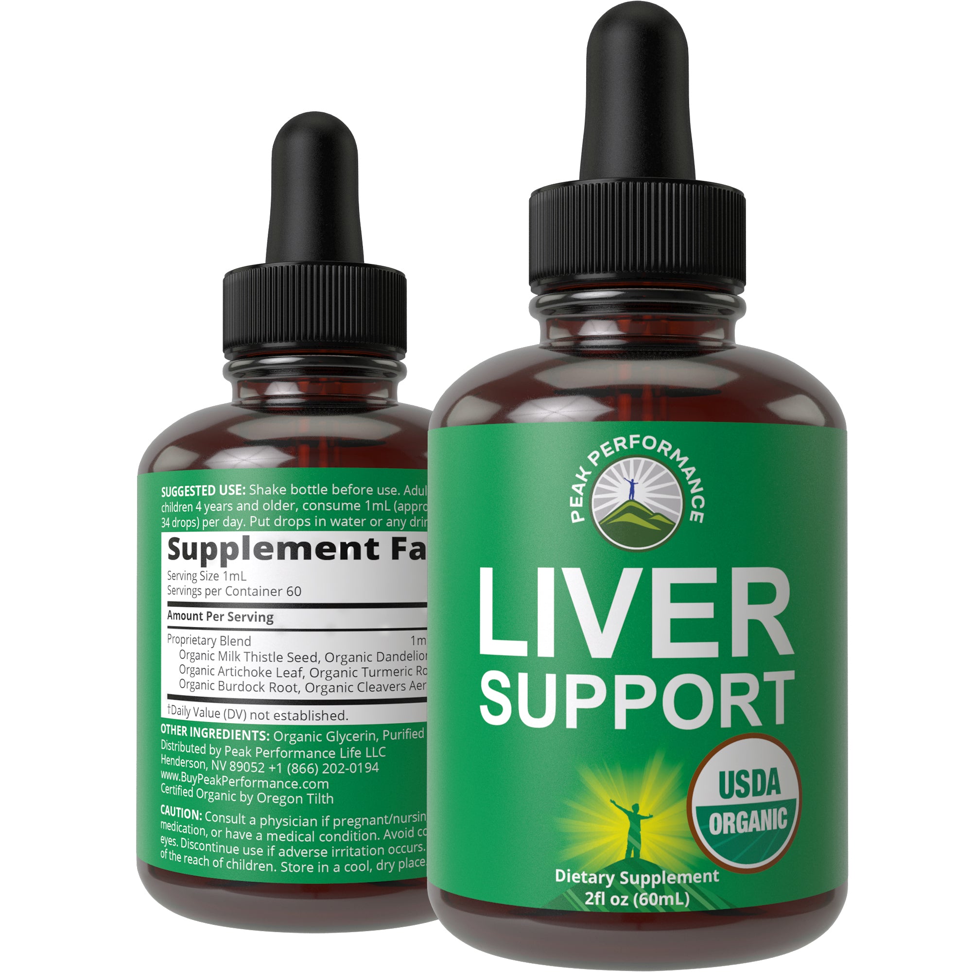 USDA Organic Liver Cleanse, Detox & Repair Drops