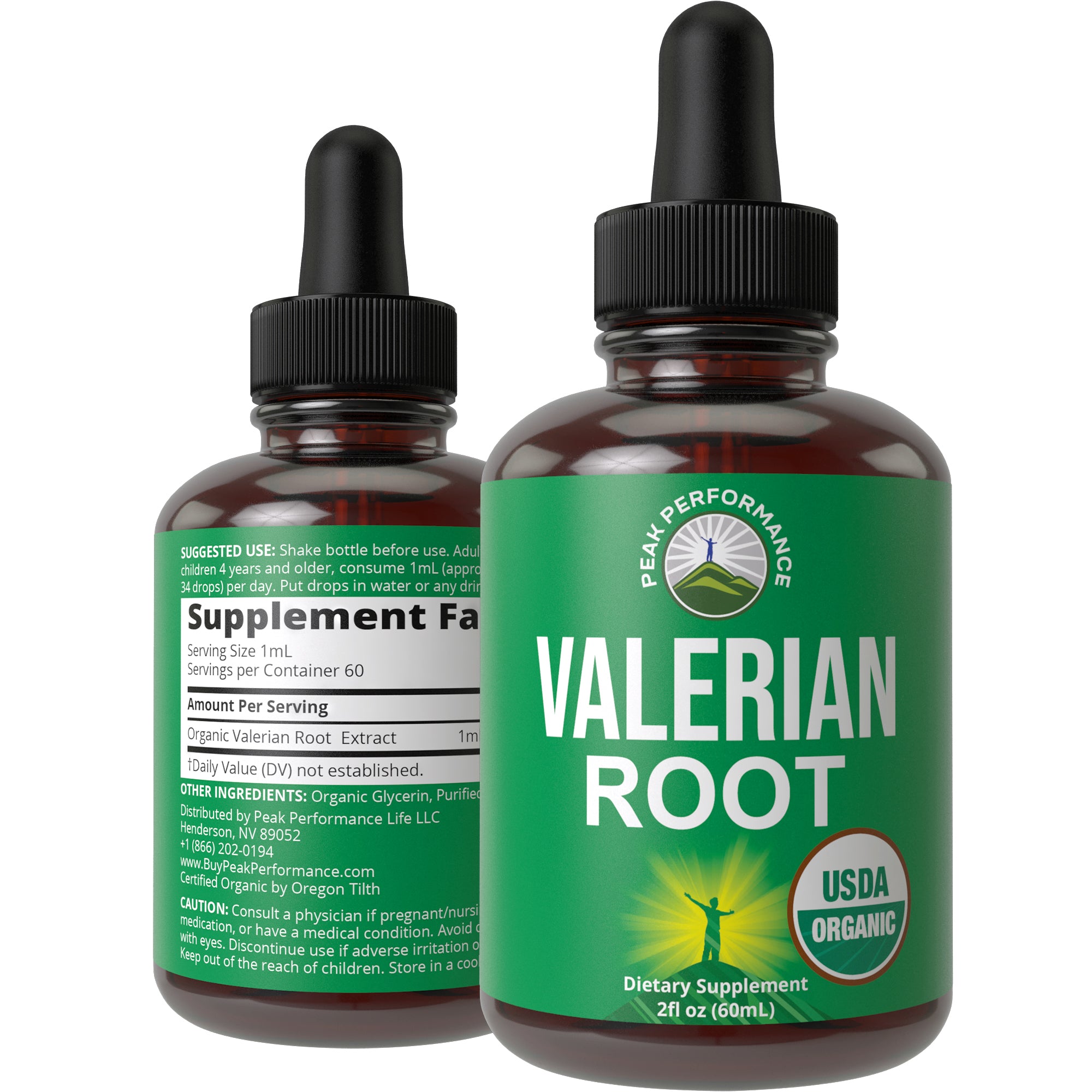 USDA Organic Liquid Valerian Root Drops