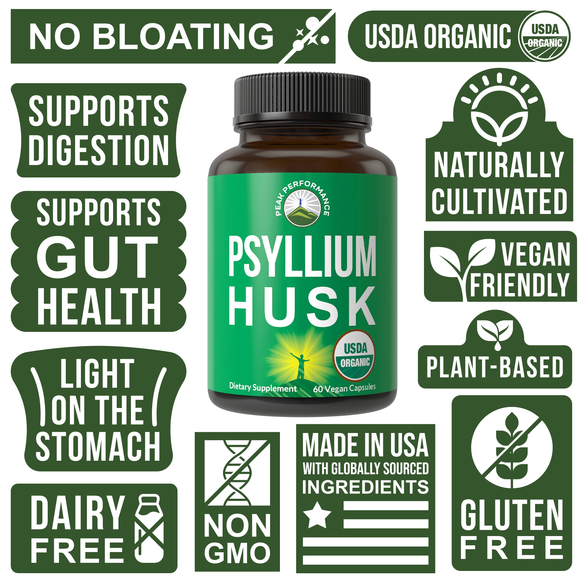 Organic Psyllium Husk Capsules
