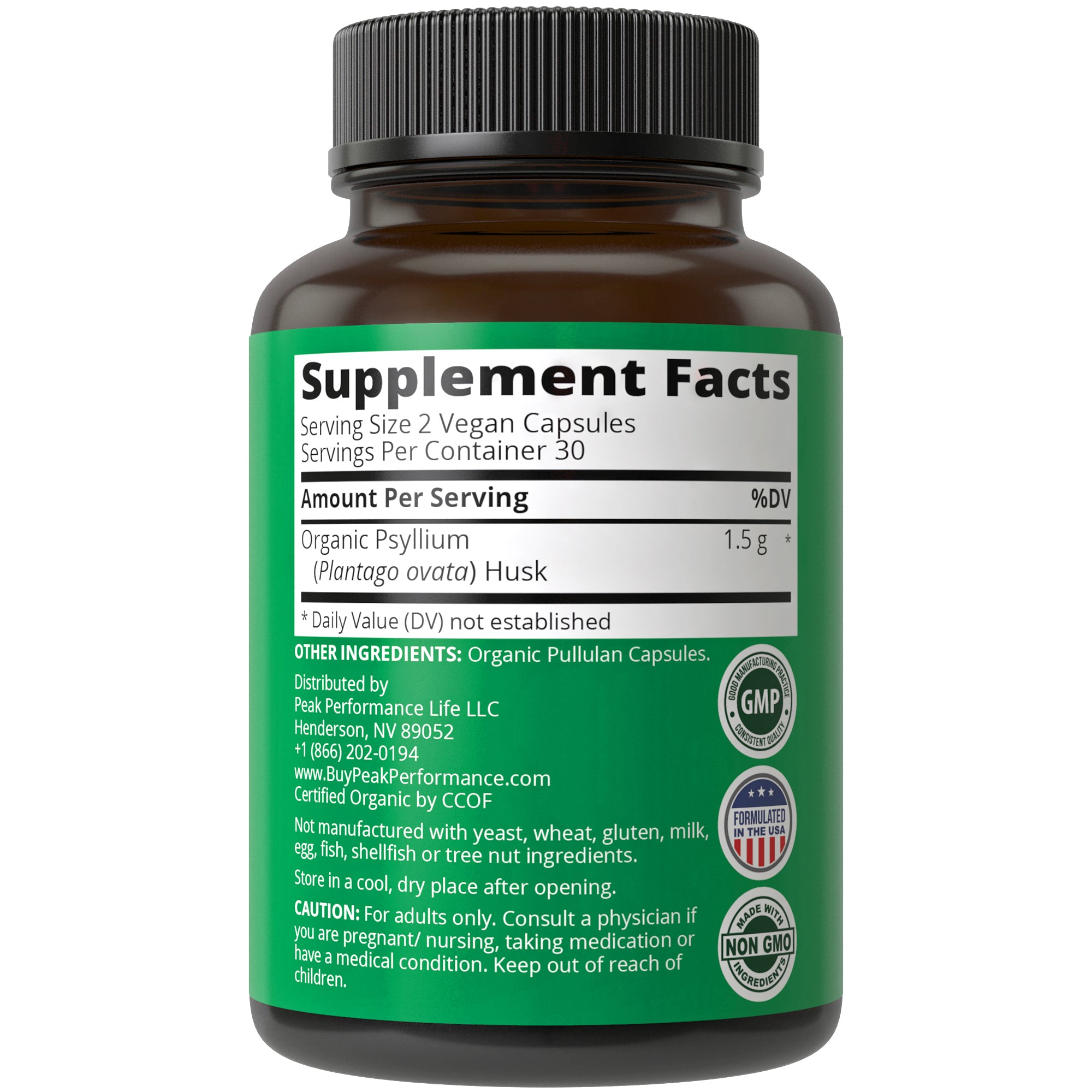 Organic Psyllium Husk Capsules