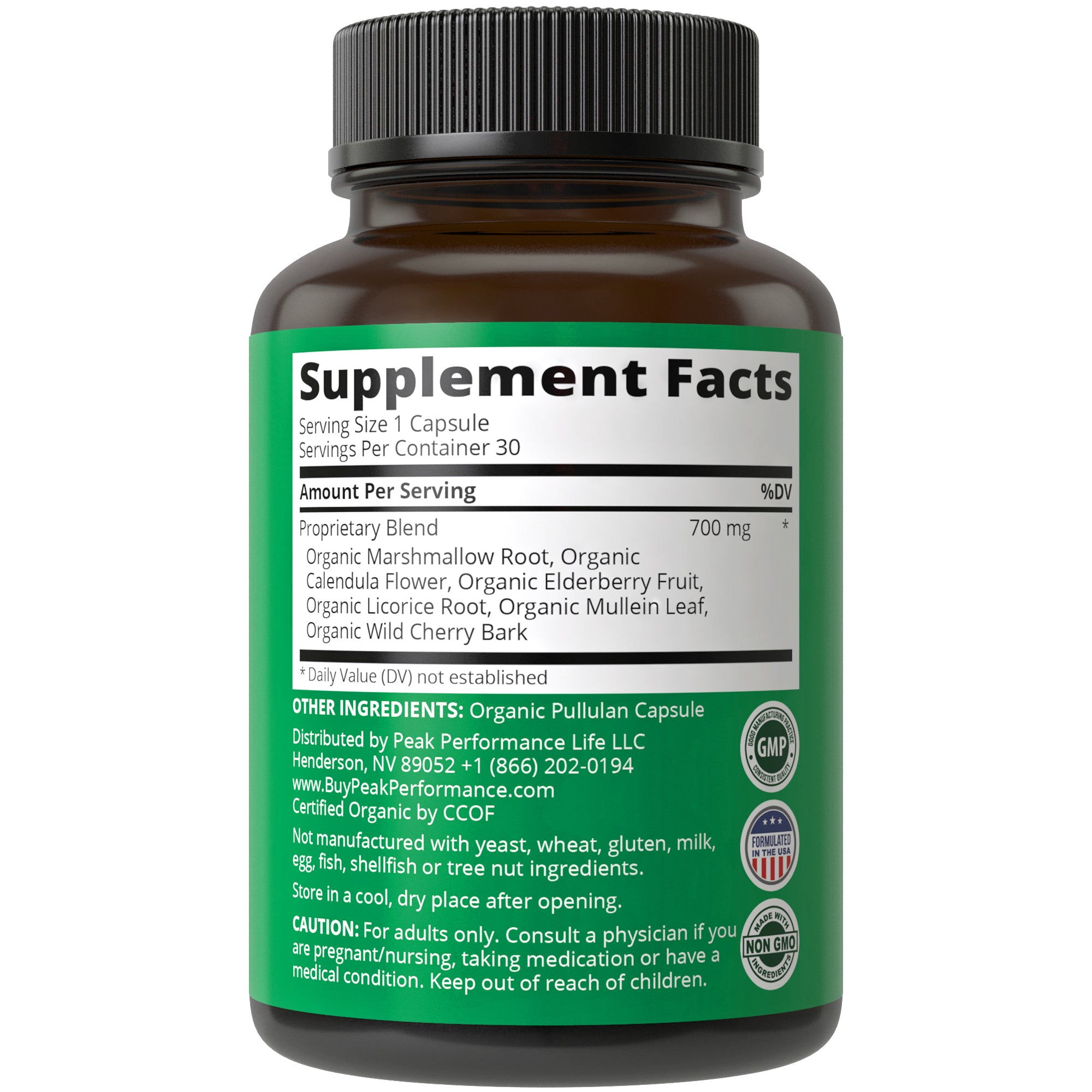 Respiratory Lung Health Capsules - Peak Performance