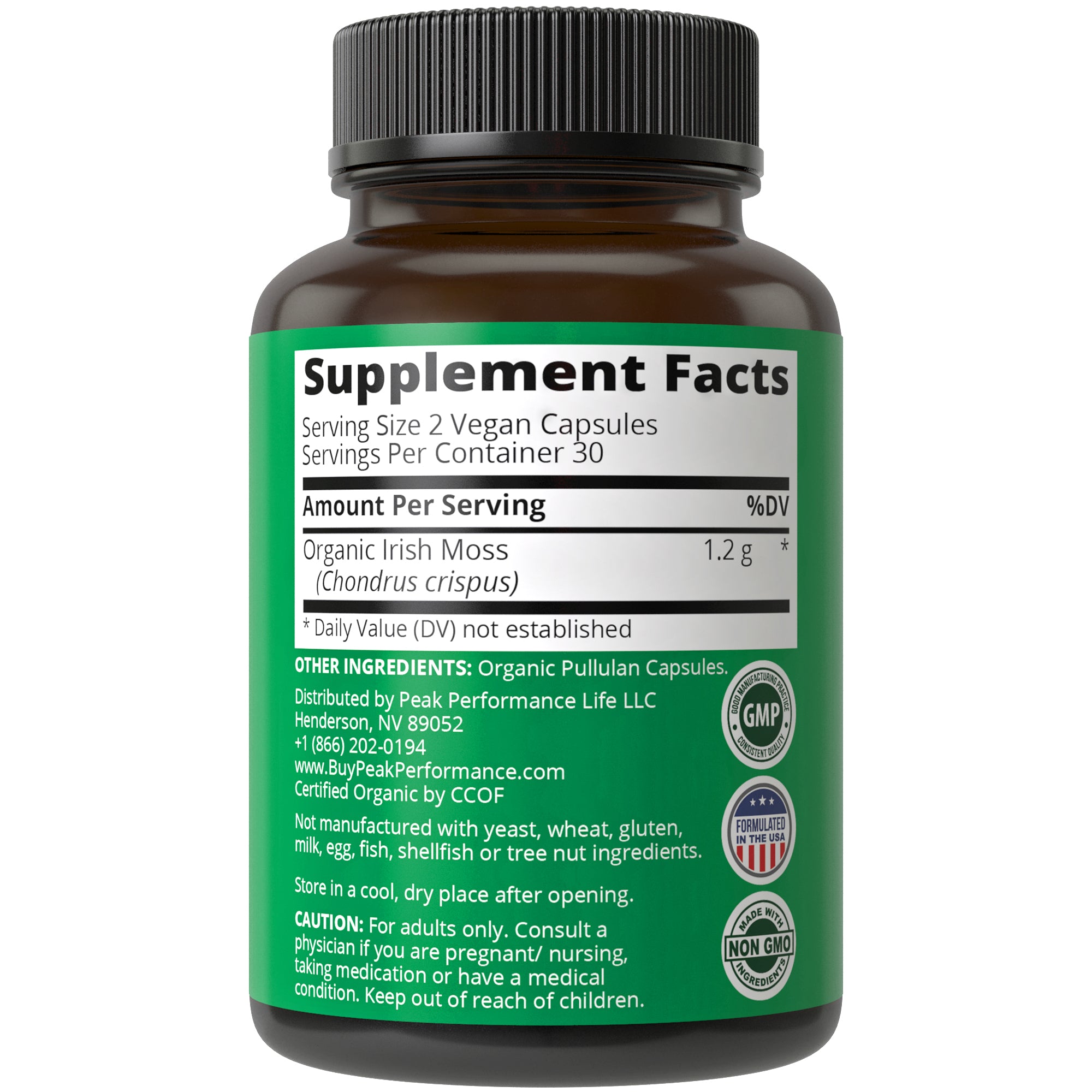 Organic Irish Sea Moss Capsules