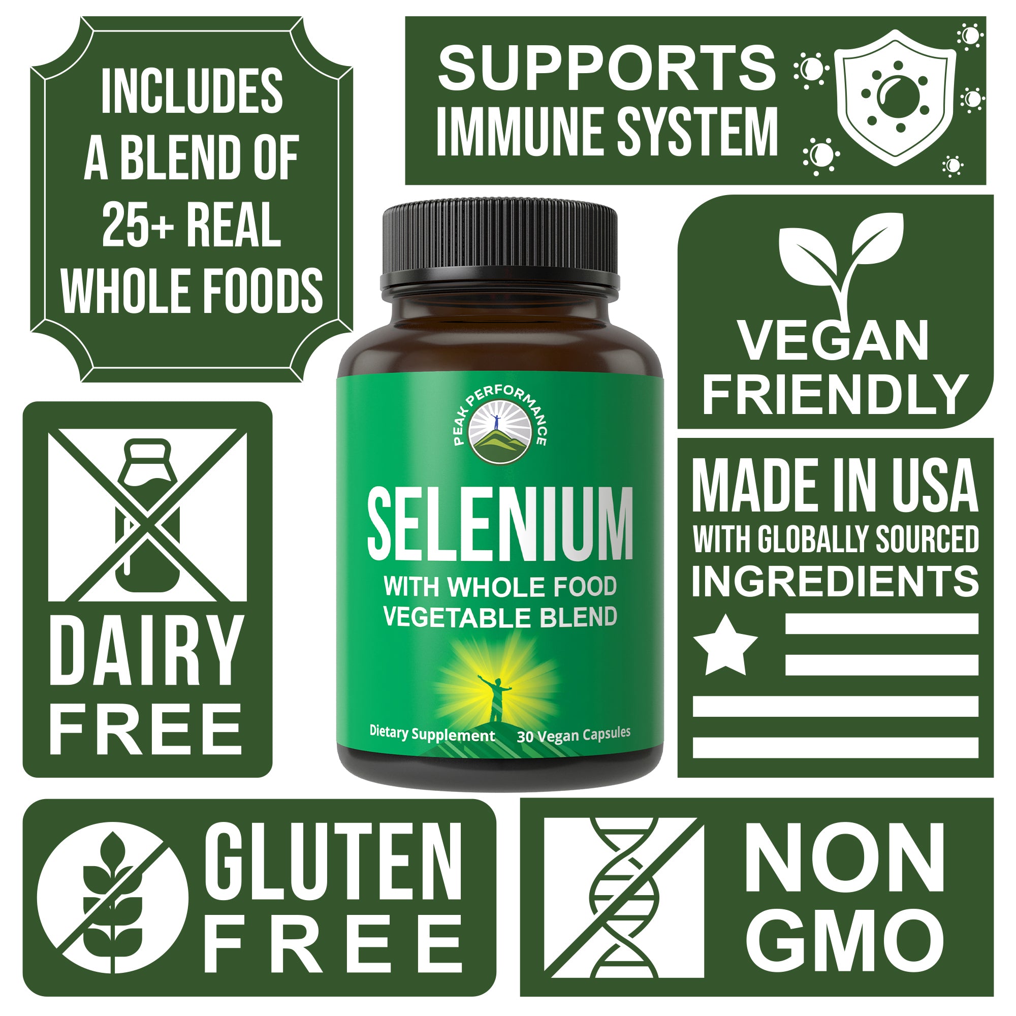 Raw Whole Food Selenium - Peak Performance