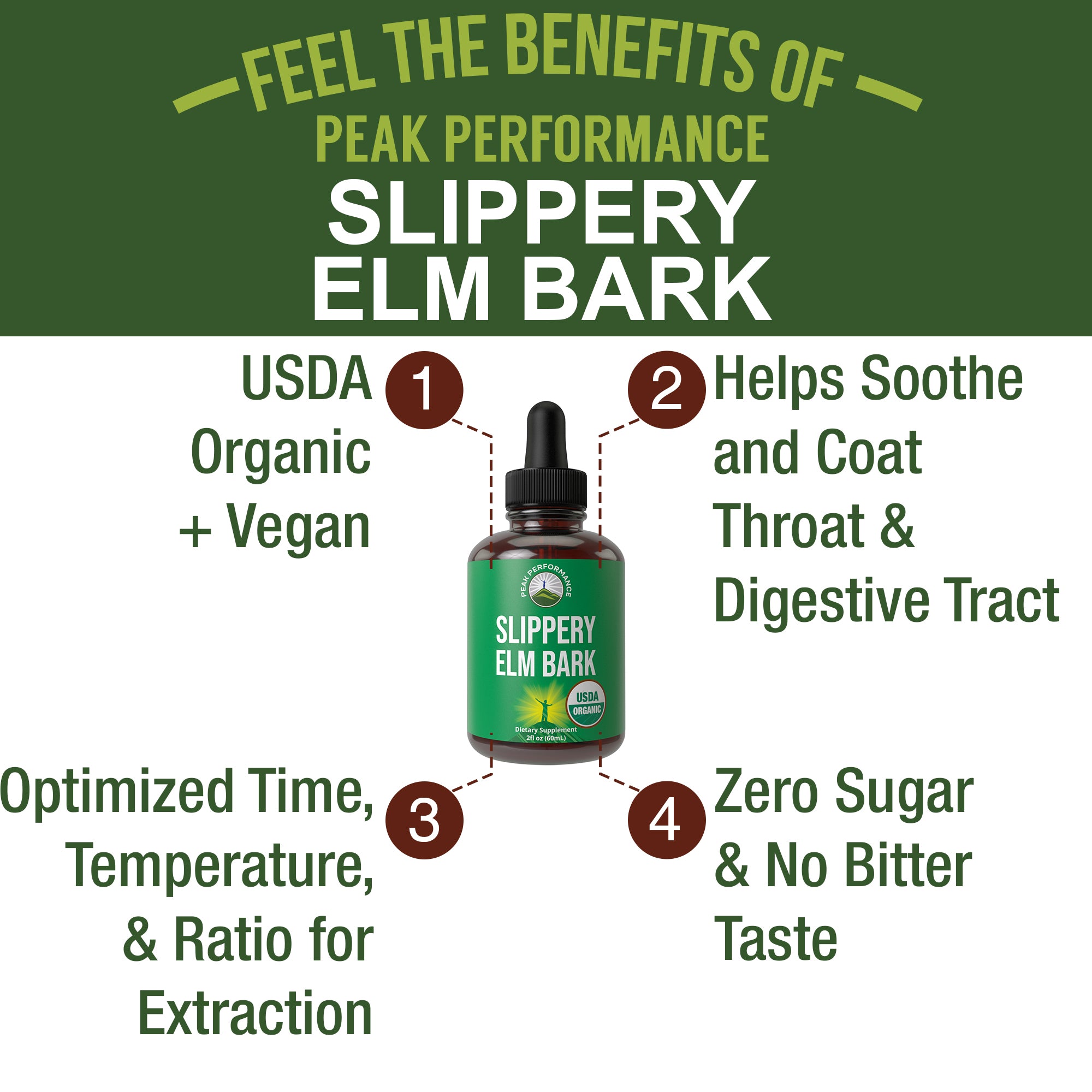USDA Organic Slippery Elm Drops