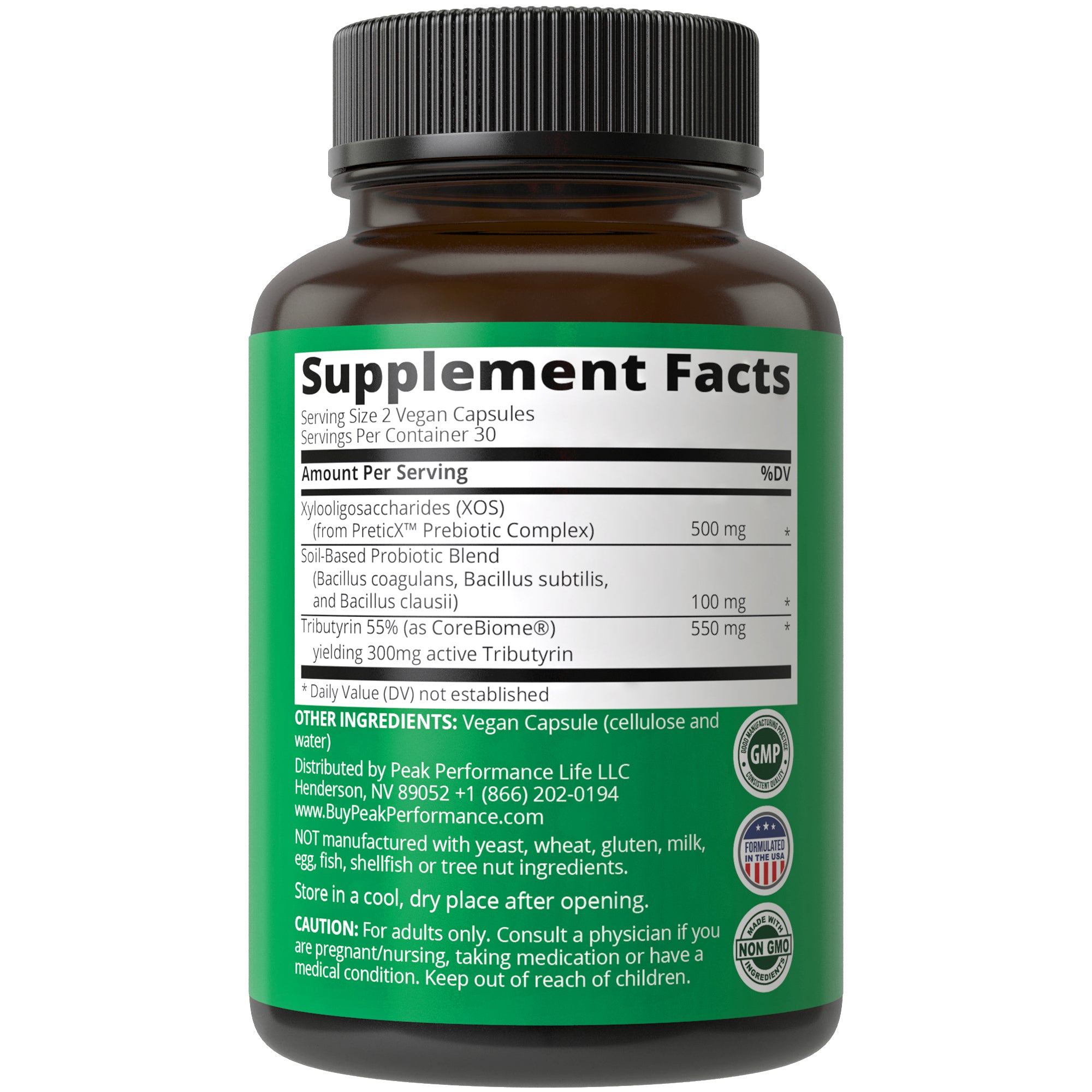 Synbiotic Capsules - Pre + Pro + Postbiotics 3-in-1 Support