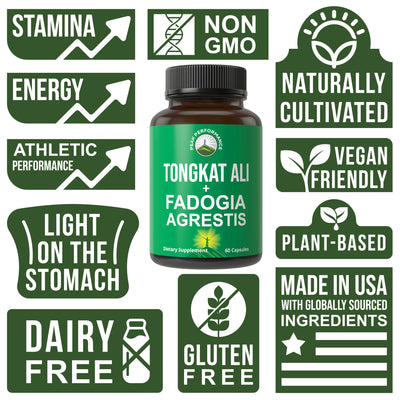 Tongkat Ali + Fadogia Agrestis Capsules - Peak Performance