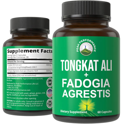 Tongkat Ali + Fadogia Agrestis Capsules - Peak Performance