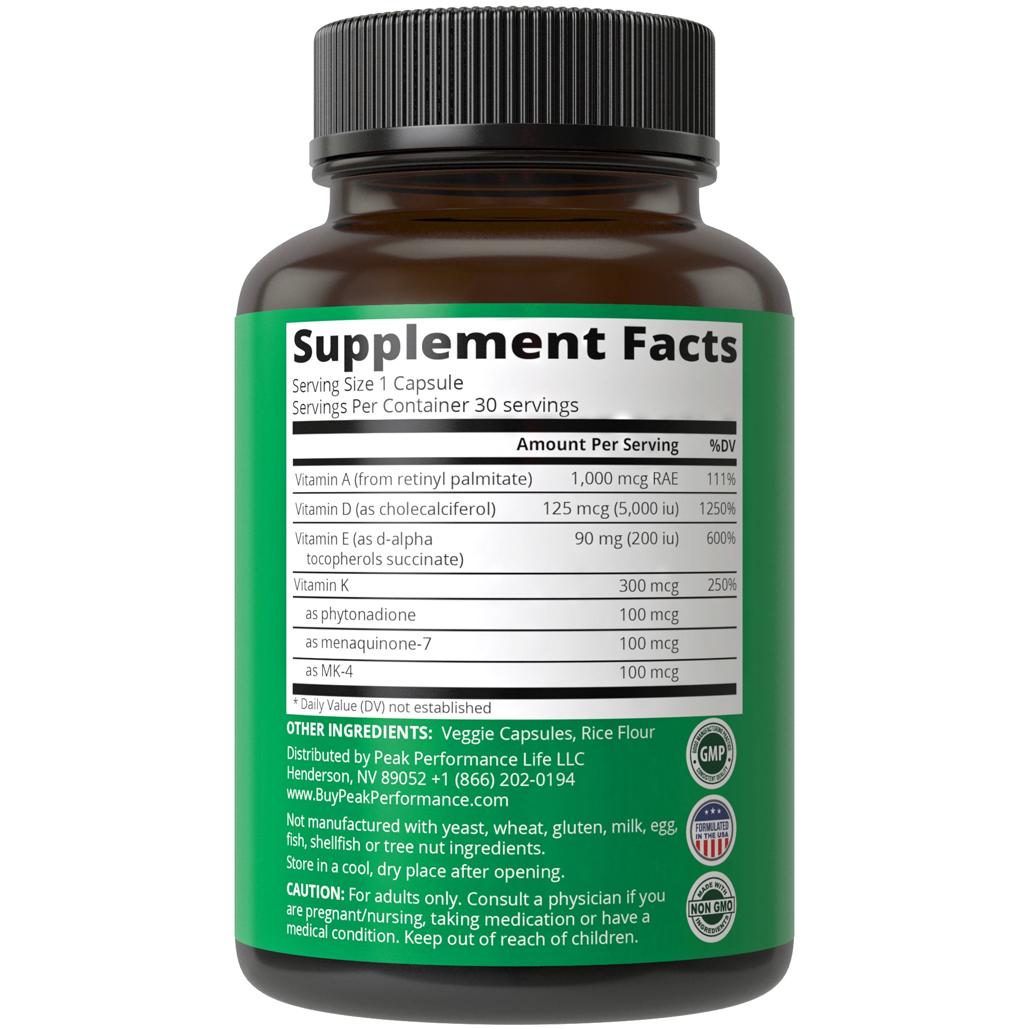 Vitamins D 5,000 iu + A + K + E