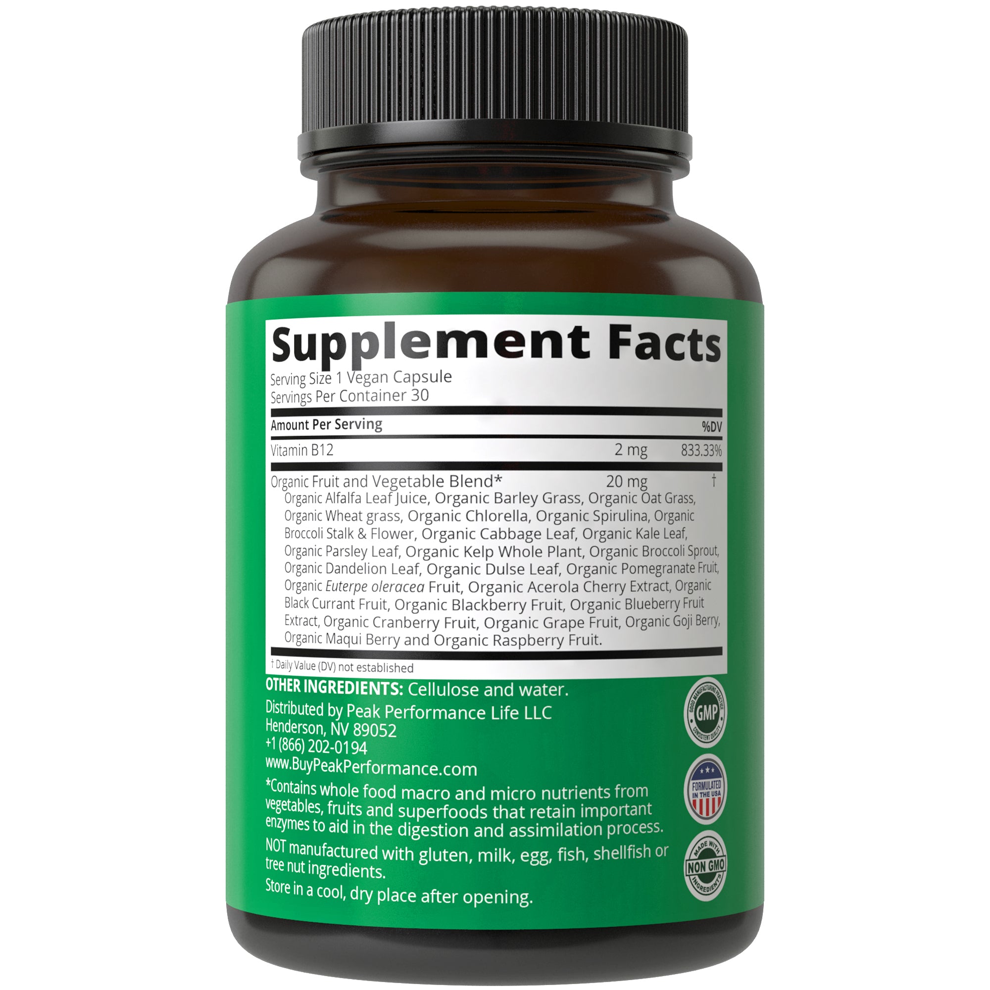 Raw Whole Food Methyl B-12