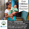 Over 3 Million Children Reached. For every item you purchase, we will supply vitamins to a child at risk of malnutrition.
