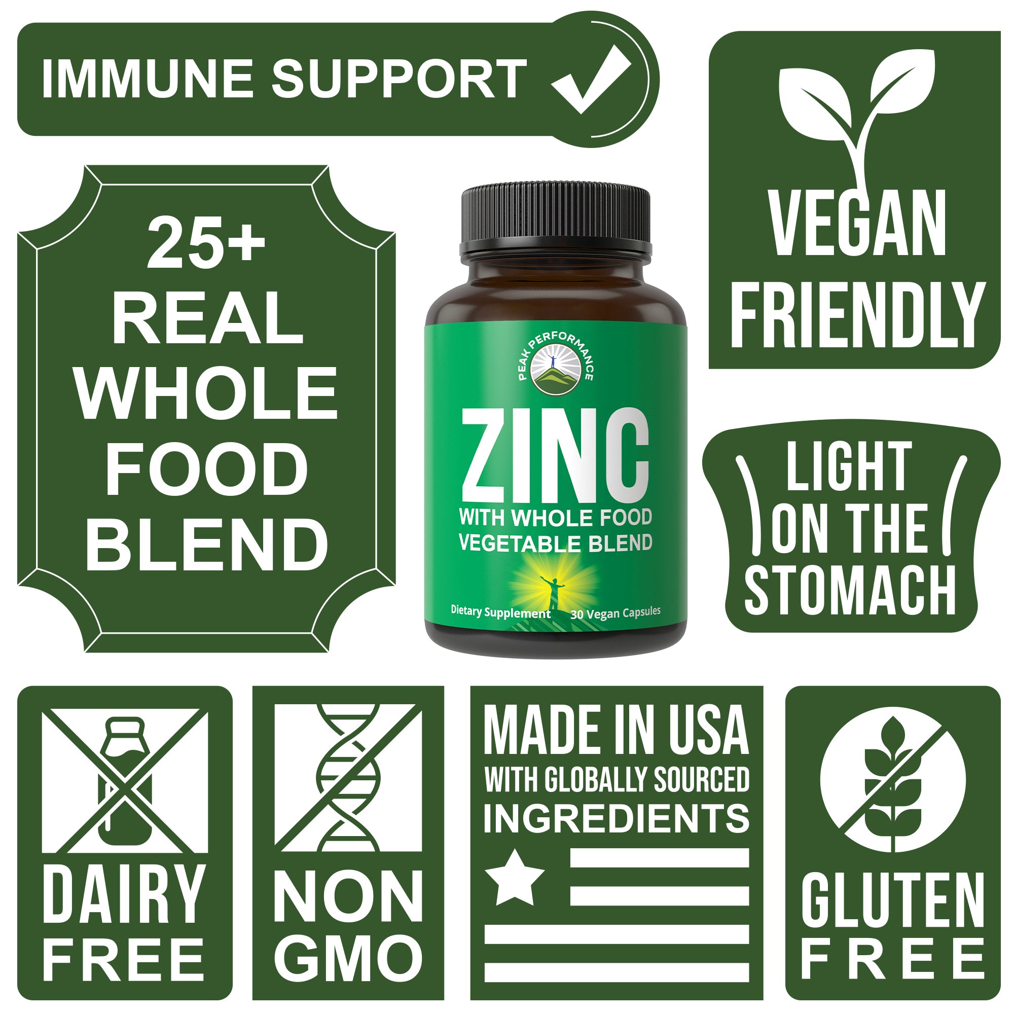 Raw Whole Food Zinc With Vitamin C